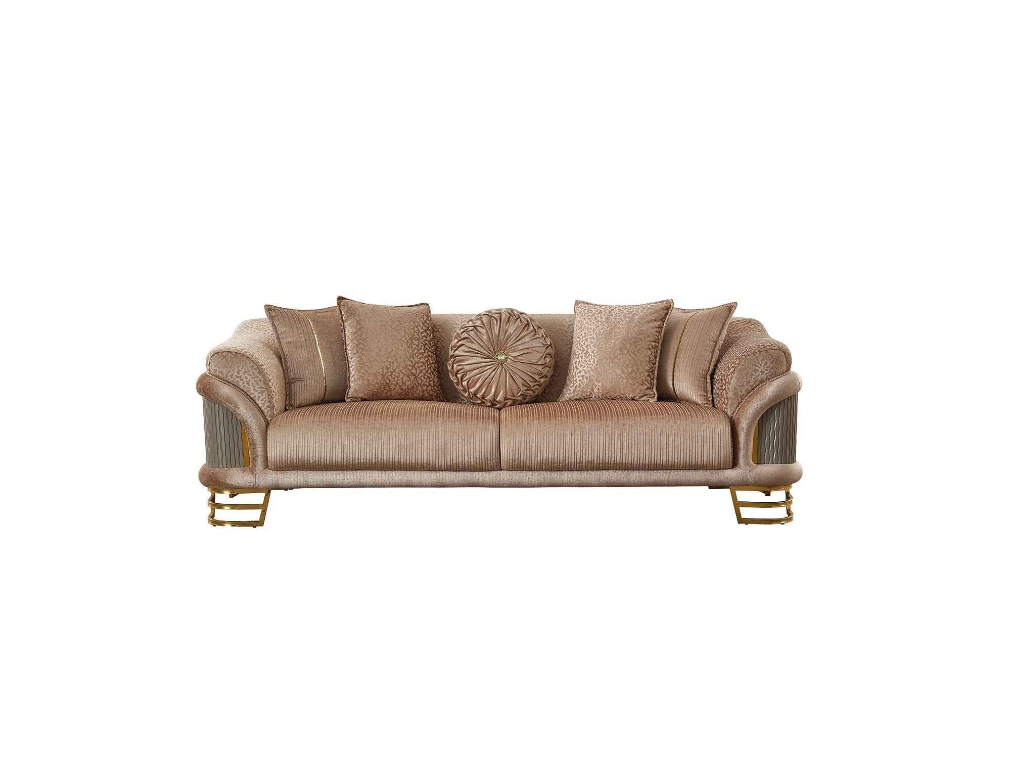 Versace Beige Stationary Sofa - Image 2