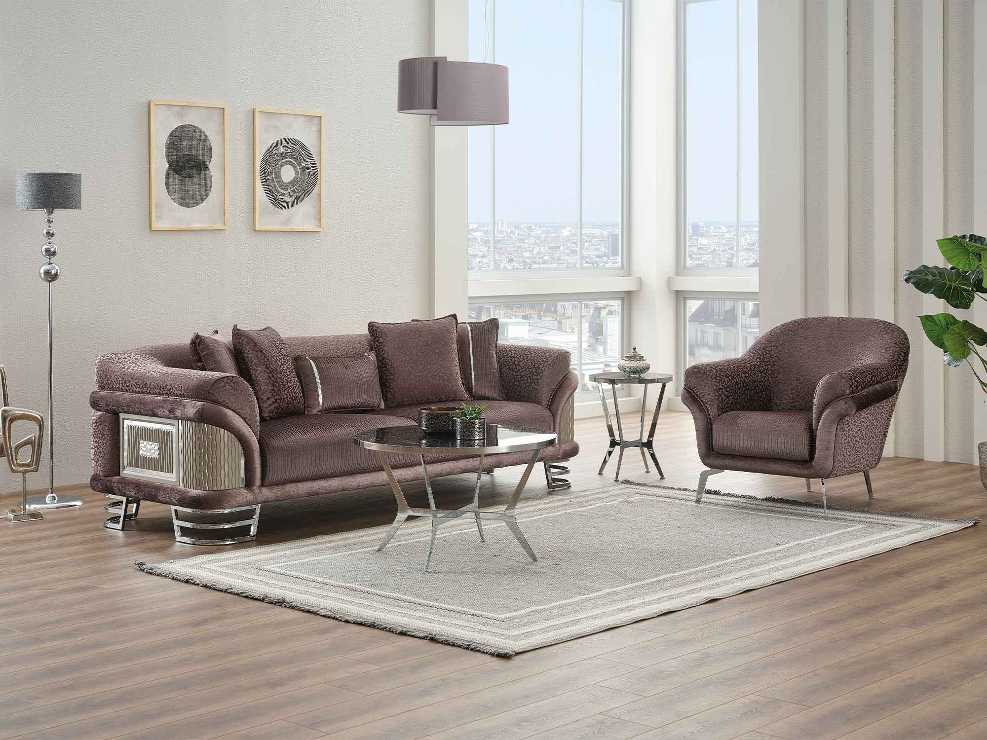 Versace Chair Dark Grey - Image 4