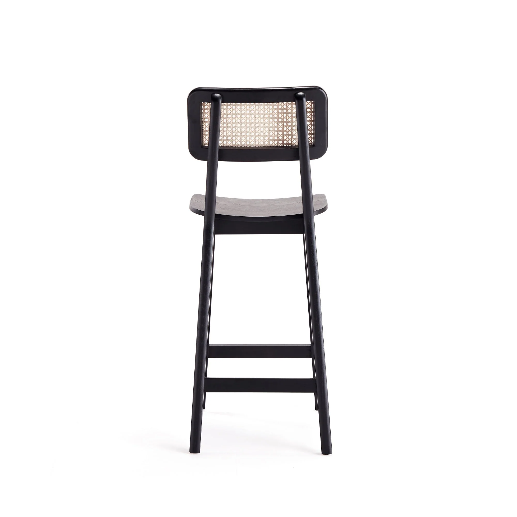 Versailles Counter Stool in Black and Natural Cane - Image 7