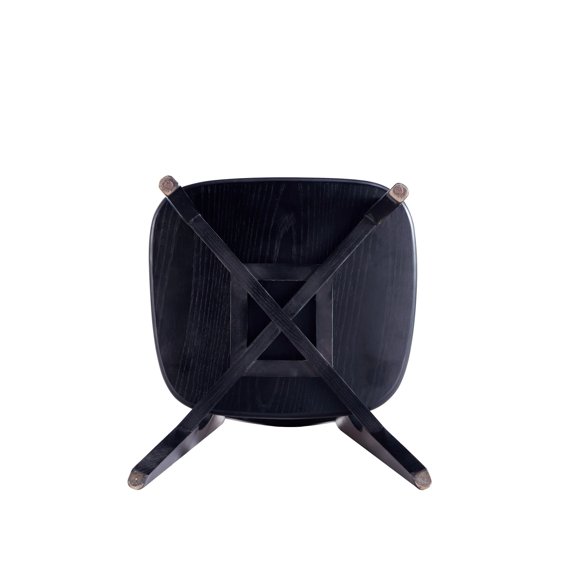 Versailles Round Dining Chair in Black and Natural Cane (set of 2) - Image 10