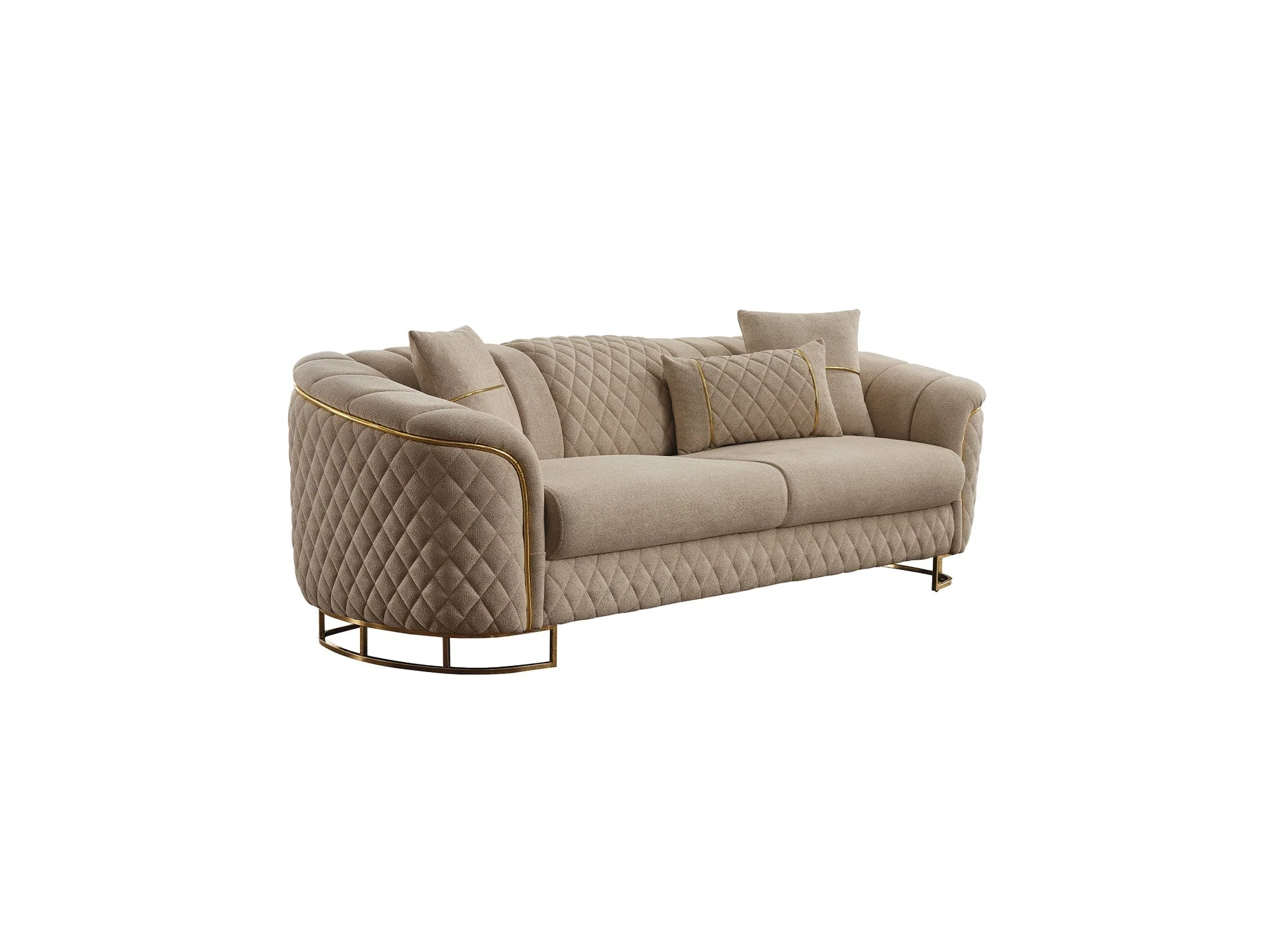 Victoria Cream 3-pieces Living Room Set - Image 8