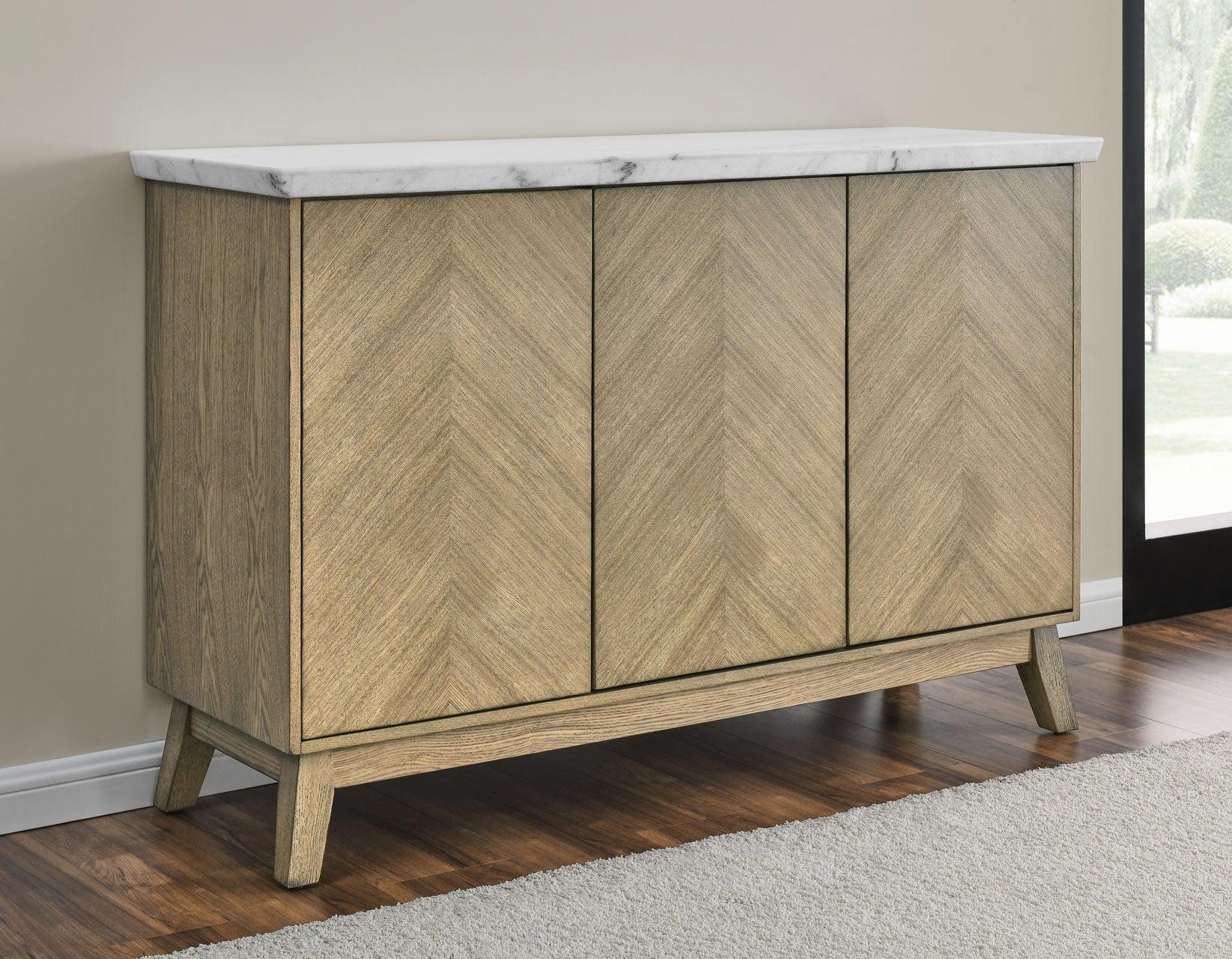 Vida White Marble Top Server - Image 4