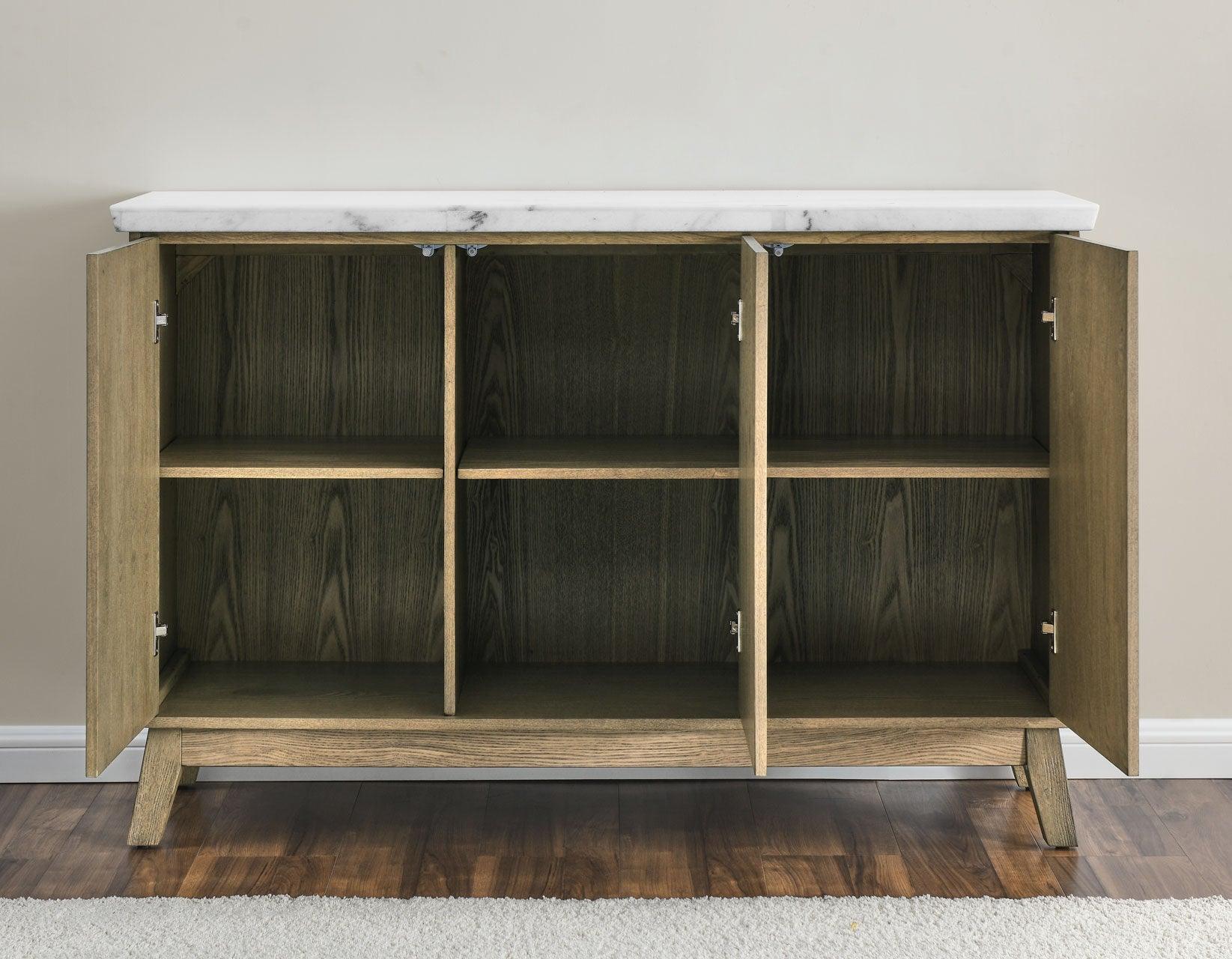 Vida White Marble Top Server - Image 9