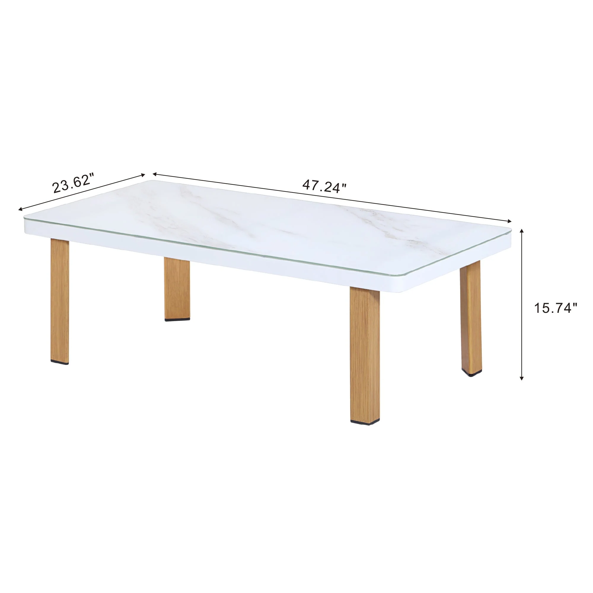 Vine 4-Piece Patio Conversation Set in Cream - Image 8