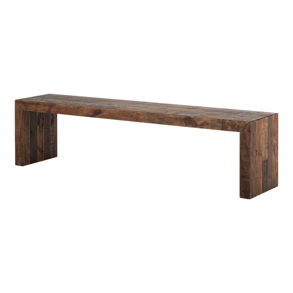 Vintage Small Bench Light Brown - Image 7