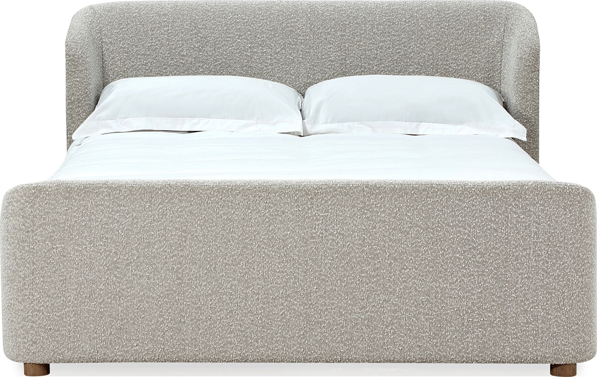 Virgil Kiki Cotton Ball King Upholstered Platform Bed - Image 8