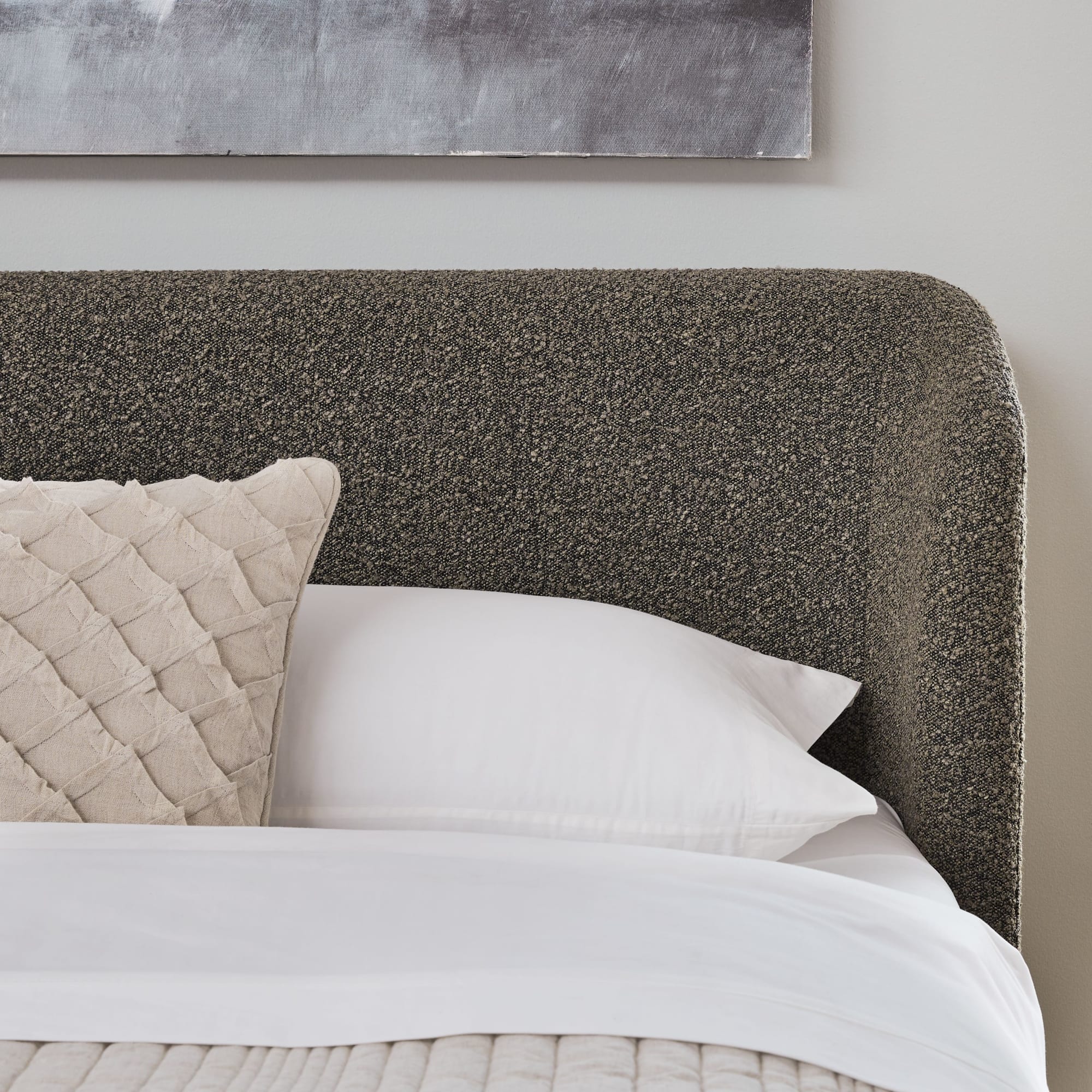 Virgil Kiki Pumpernickel Queen Upholstered Platform Bed - Image 5