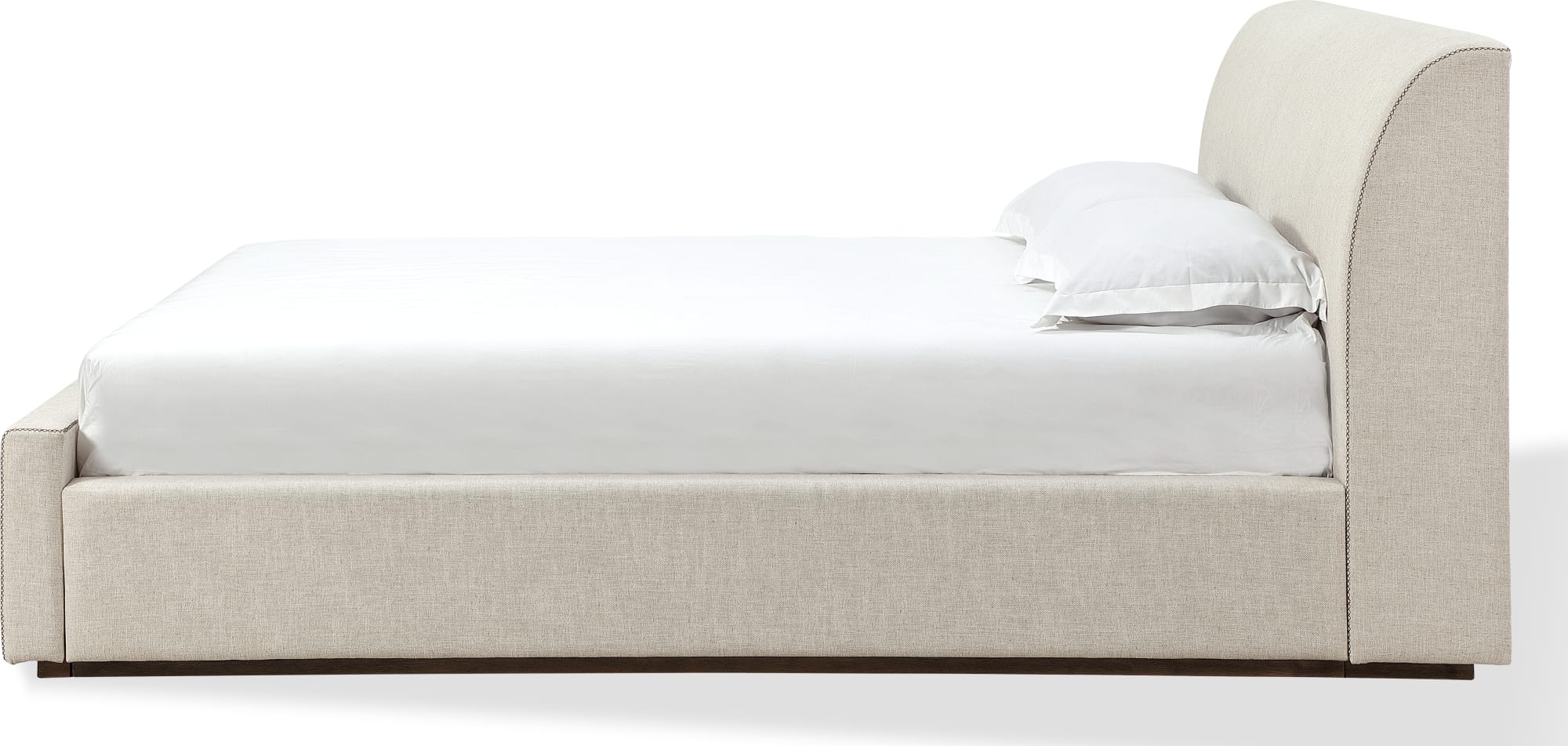 Virgil Louis Natural California King Upholstered Platform Bed - Image 8