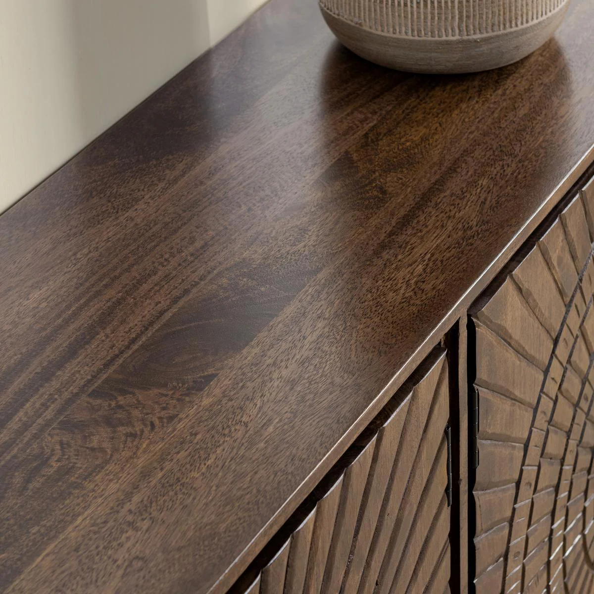 Vivienne 4 Door Buffet - Bark Brown - Image 11