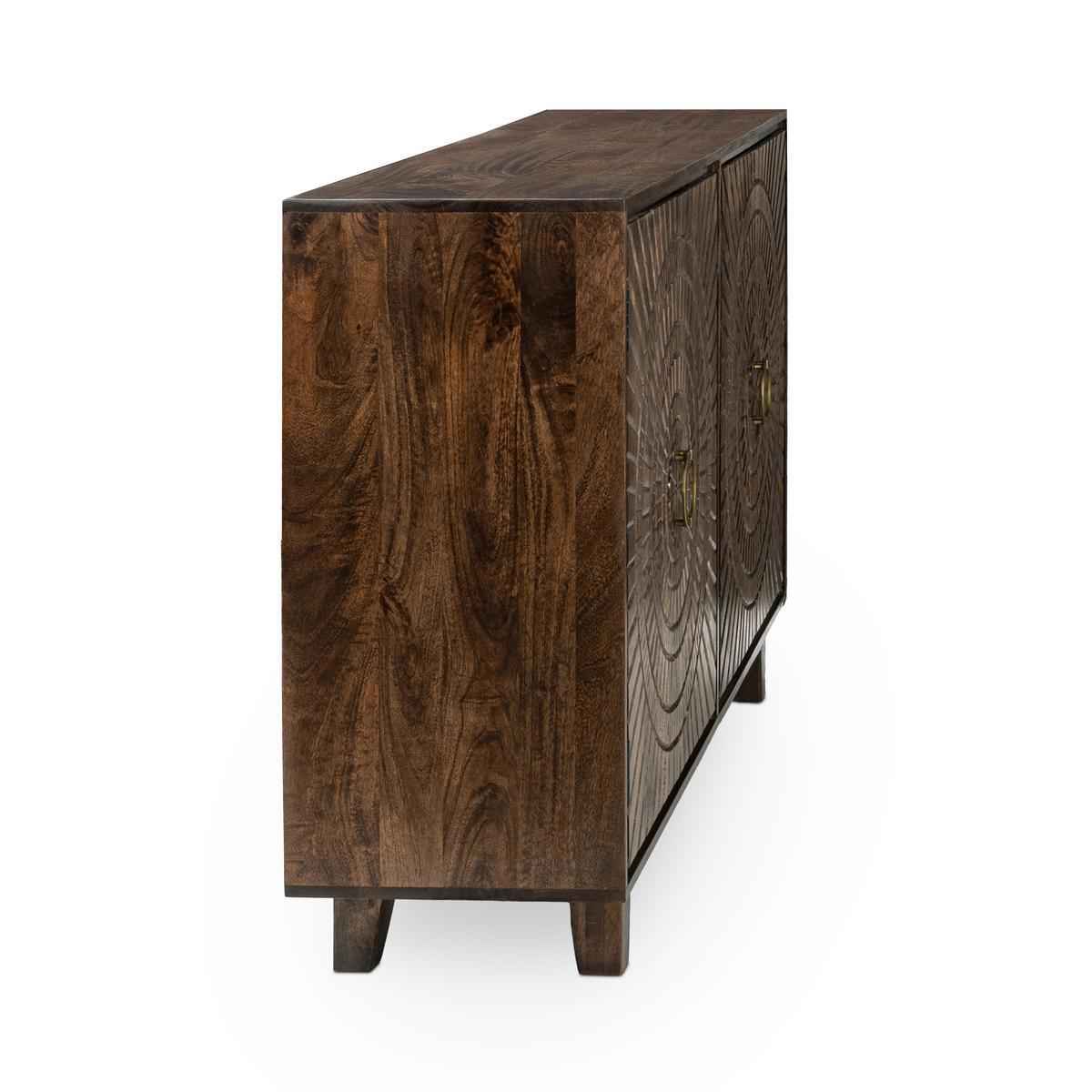 Vivienne 4 Door Buffet - Bark Brown - Image 3