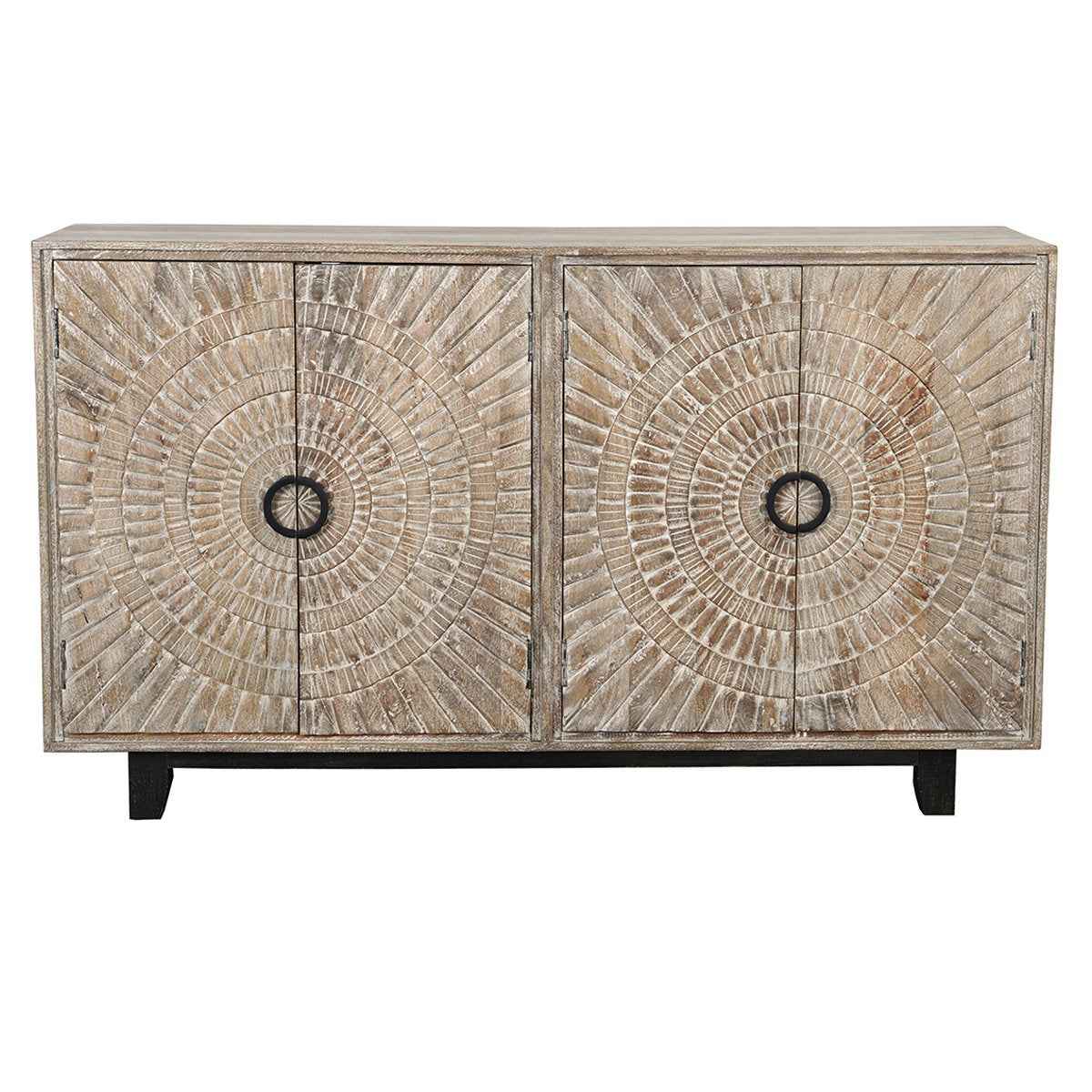 Vivienne 4 Door Cabinet - Distressed Taupe - Image 2