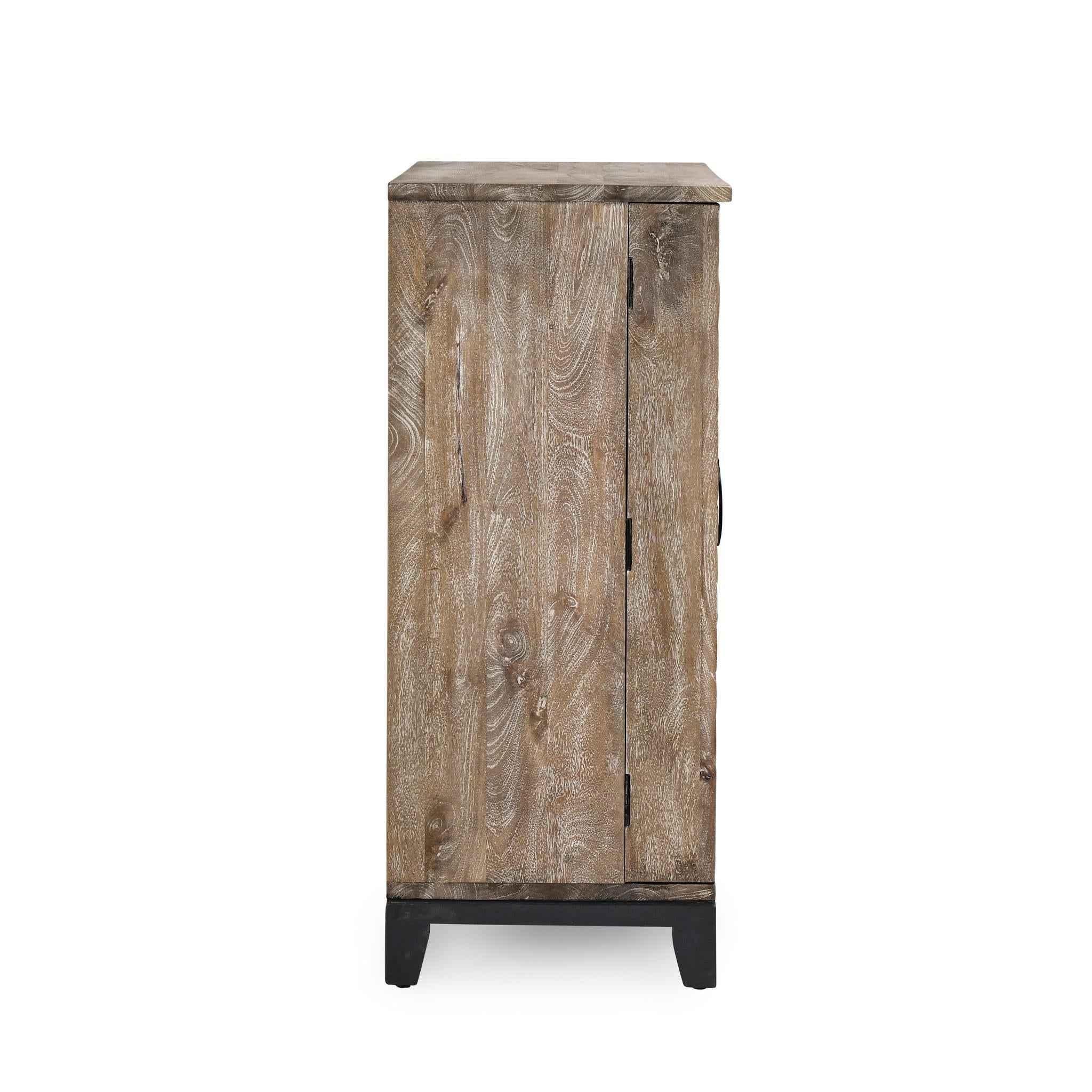 Vivienne Bar Cabinet - Distressed Taupe - Image 3