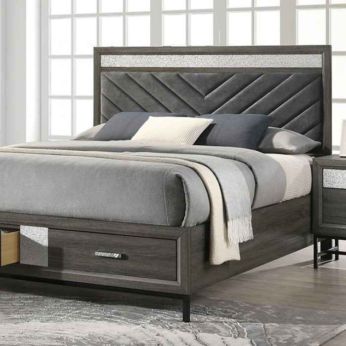 Voleta Gray 5-Piece Queen Bedroom Set - Image 2