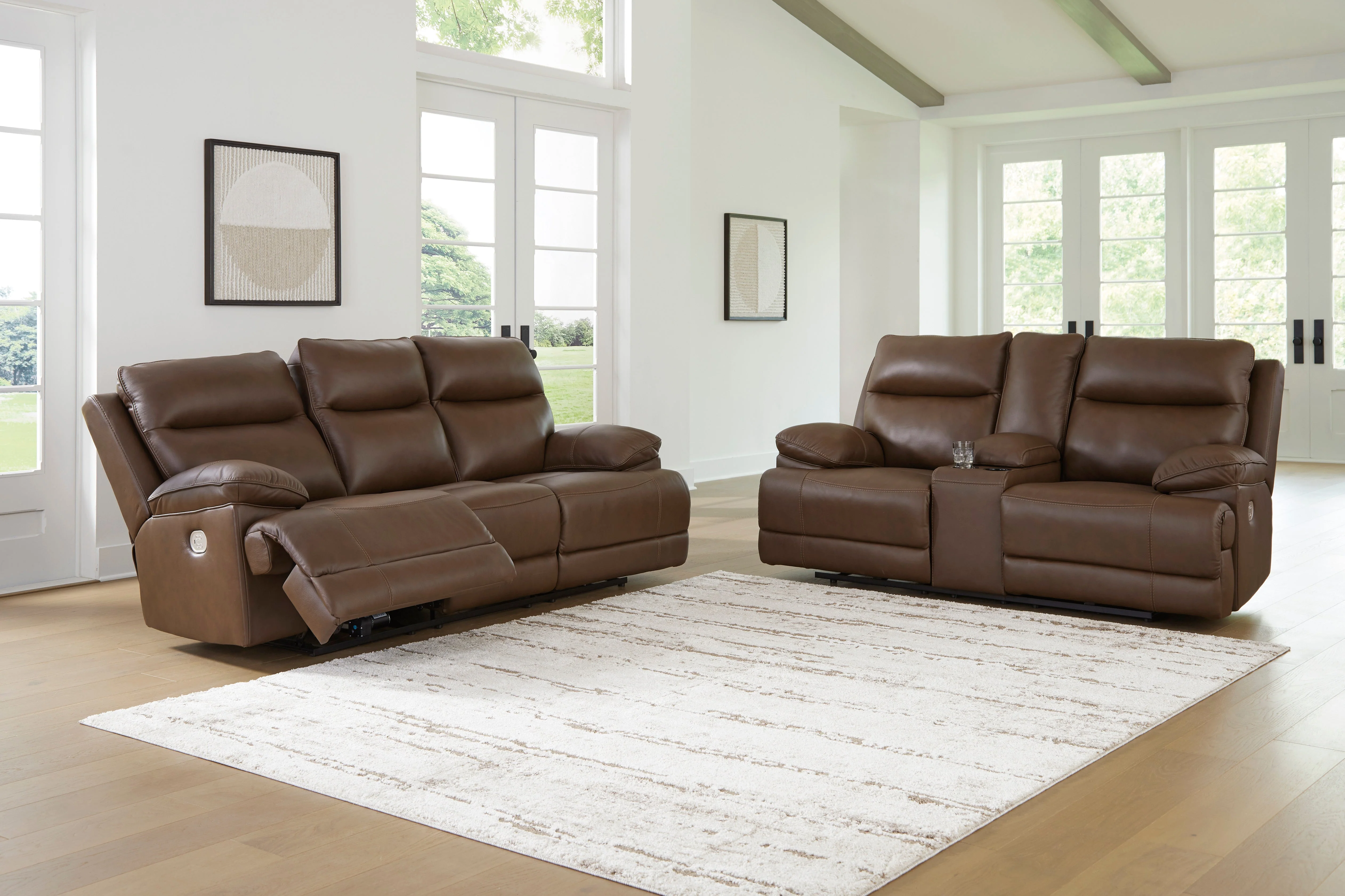 VonRyan Tobacco Power Reclining Living Room Set - Image 3