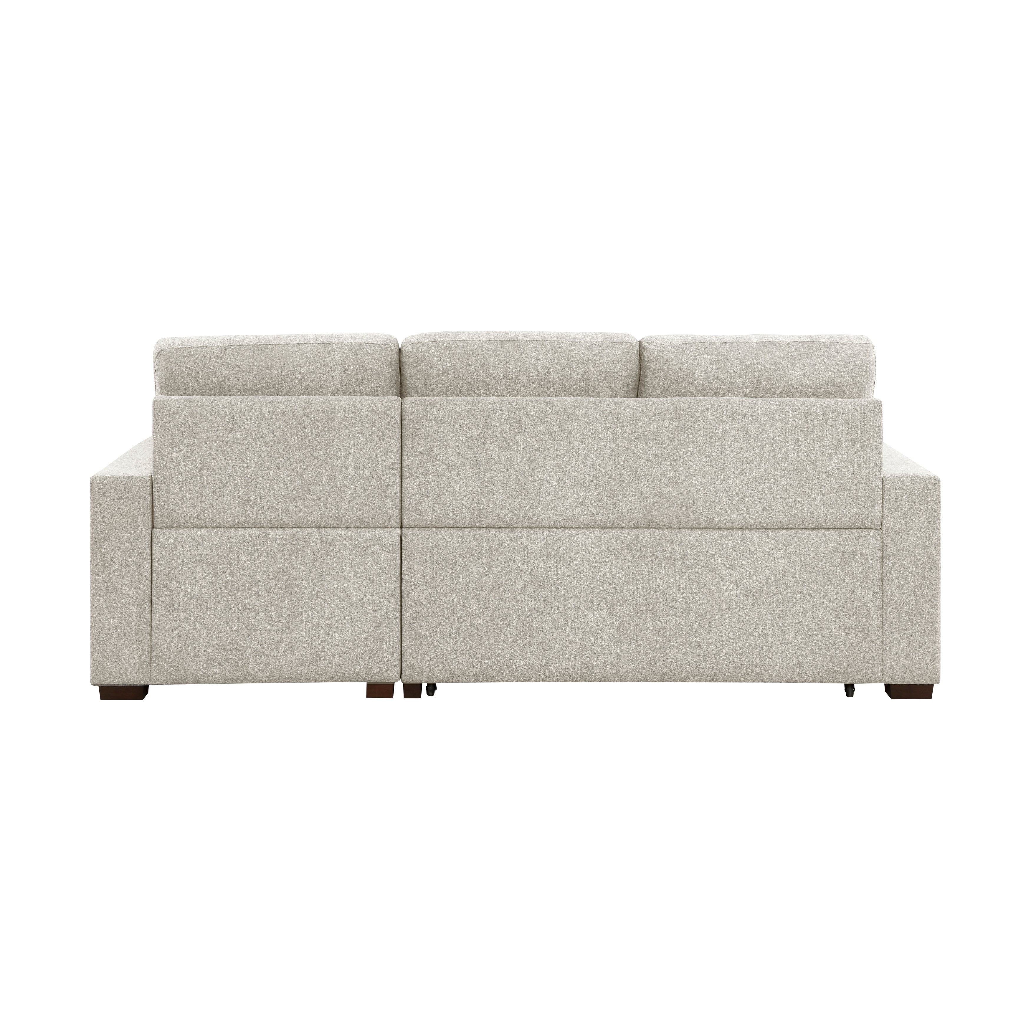 Waitsfield Sand 2-Piece Sectional with Right Chaise, Pull-out Bed and Hidden Storage - Image 6