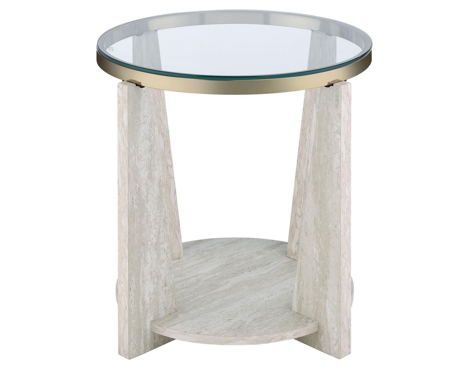 Wanda 3-Piece Glass Top Table Set (Castered Coffee Table & 2 End Tables) - Image 10