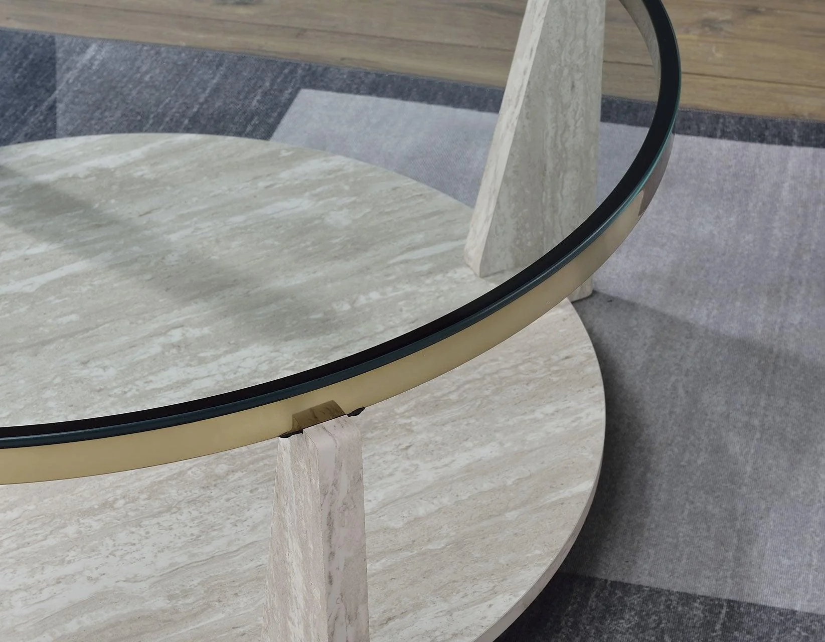 Wanda 3-Piece Glass Top Table Set (Castered Coffee Table & 2 End Tables) - Image 14