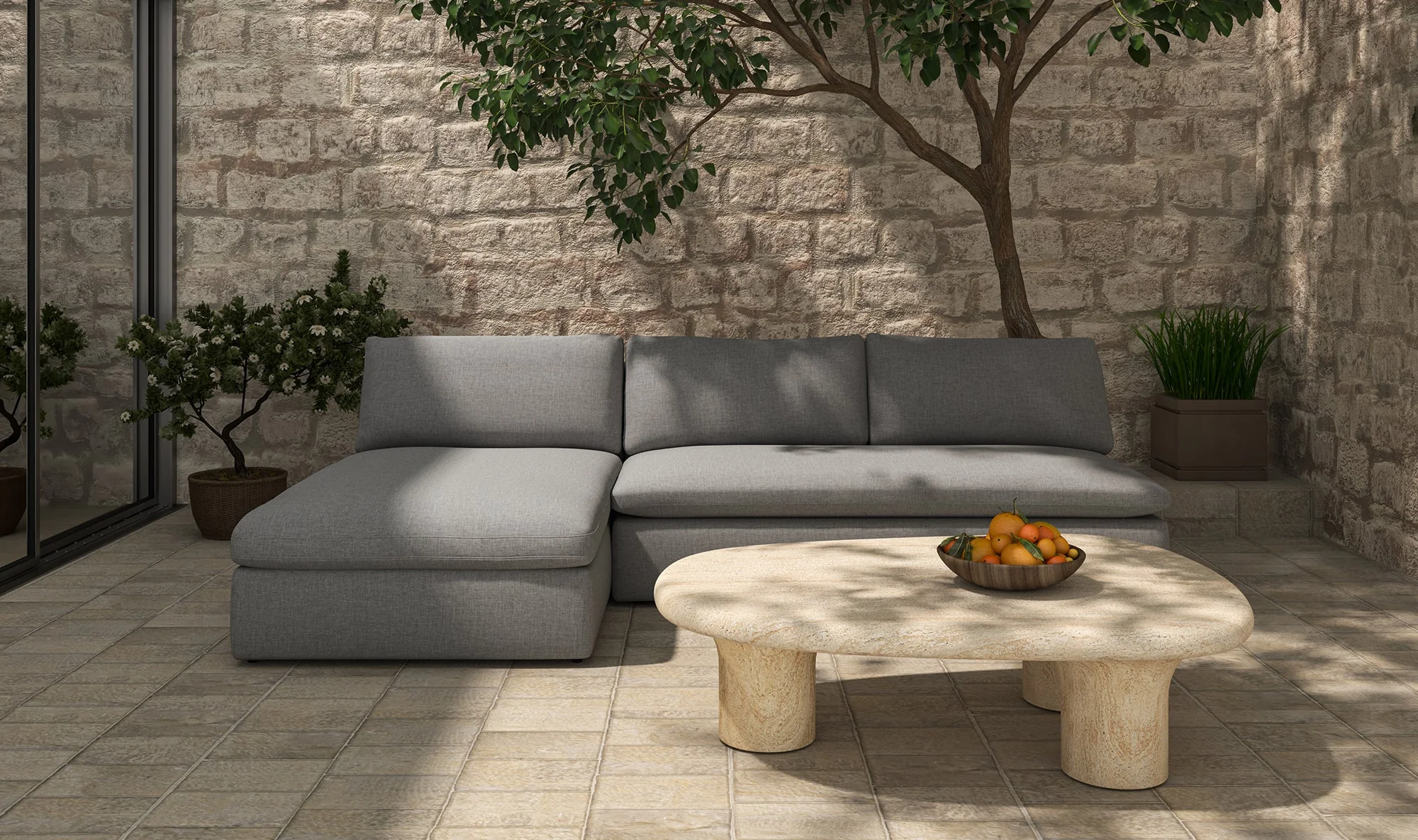 Warby Outdoor Coffee Table beige - Image 6