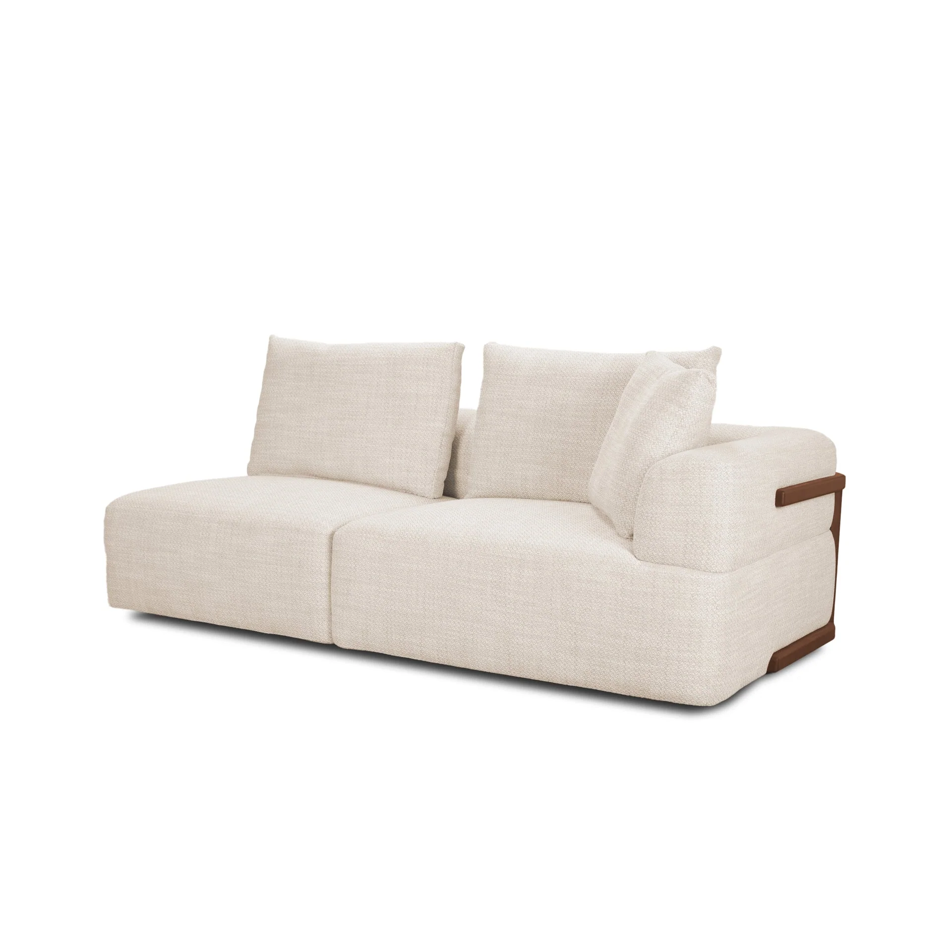 Warner Beige 2 Piece Long Sofa Set - Image 4