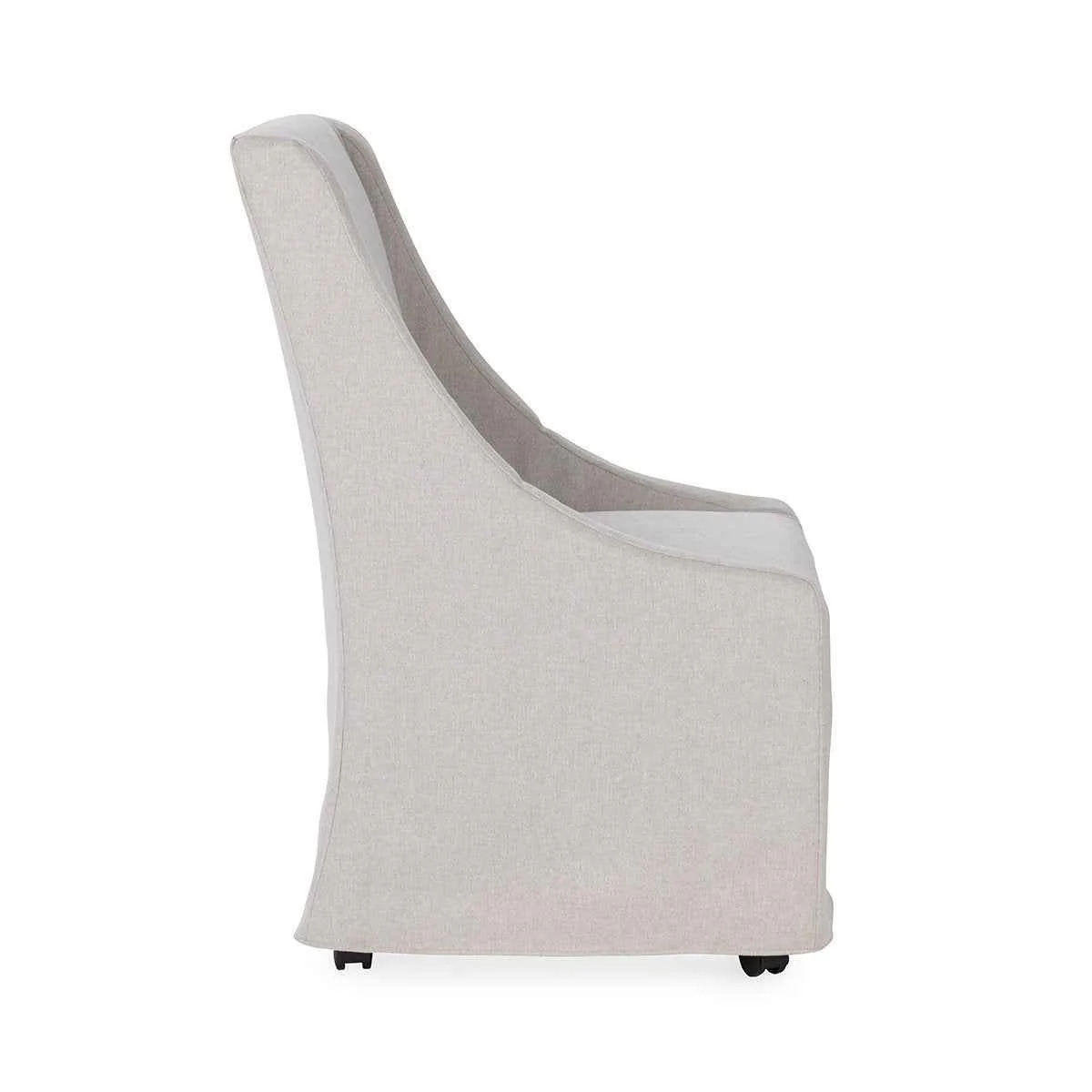 Warwick Dining Chair with Casters - Beige - Image 3