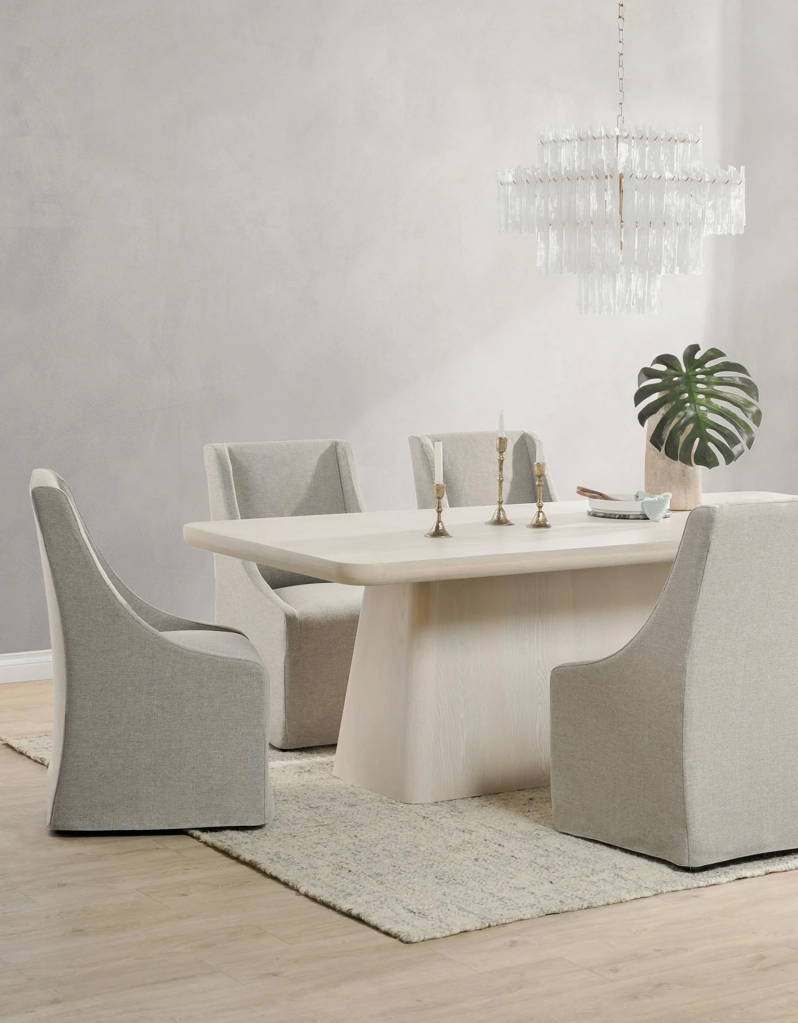 Warwick Dining Chair with Casters - Gray - Image 8