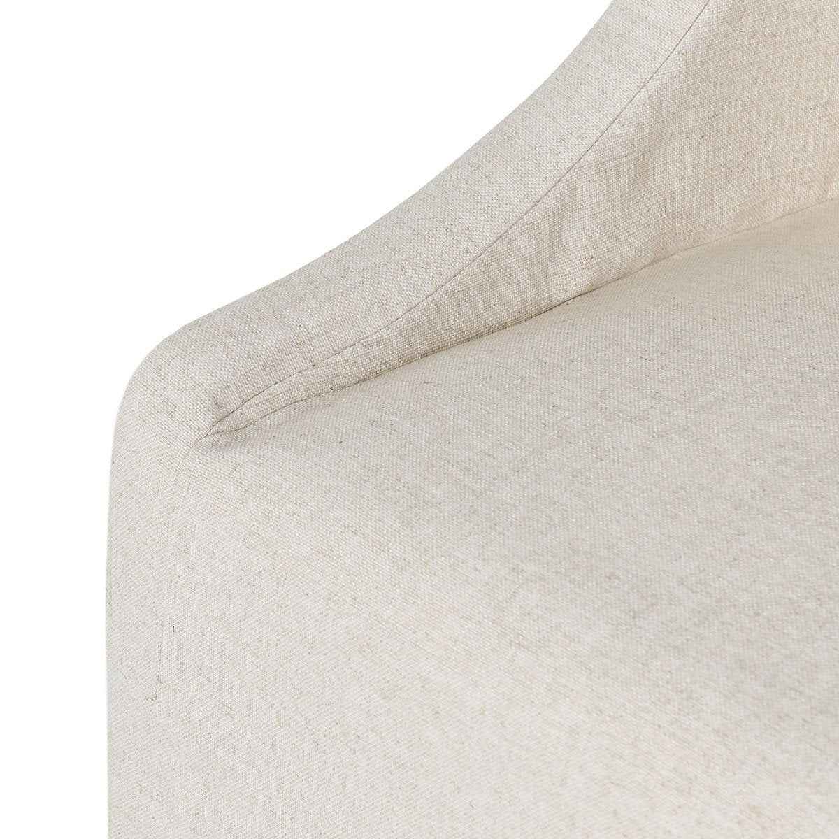 Warwick Dining Chair with Casters - Oatmeal - Image 5