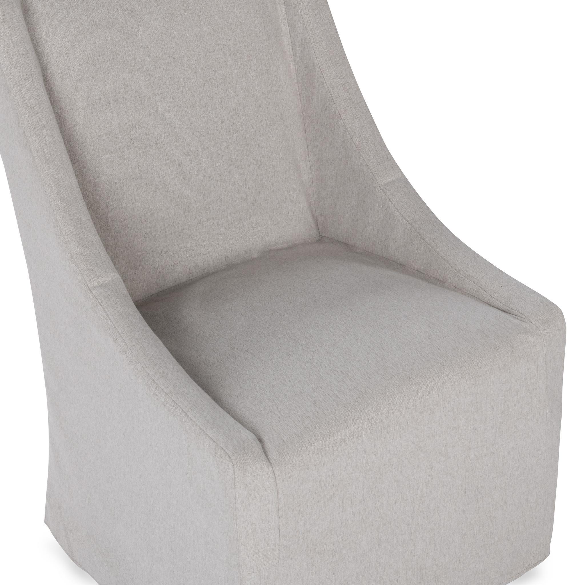 Warwick Dining Chair with Casters - Sandy Tan - Image 6