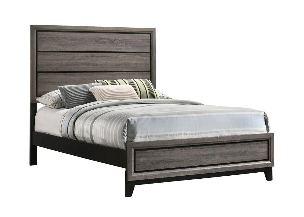 Watson Gray Oak Full Panel Bed - Image 2