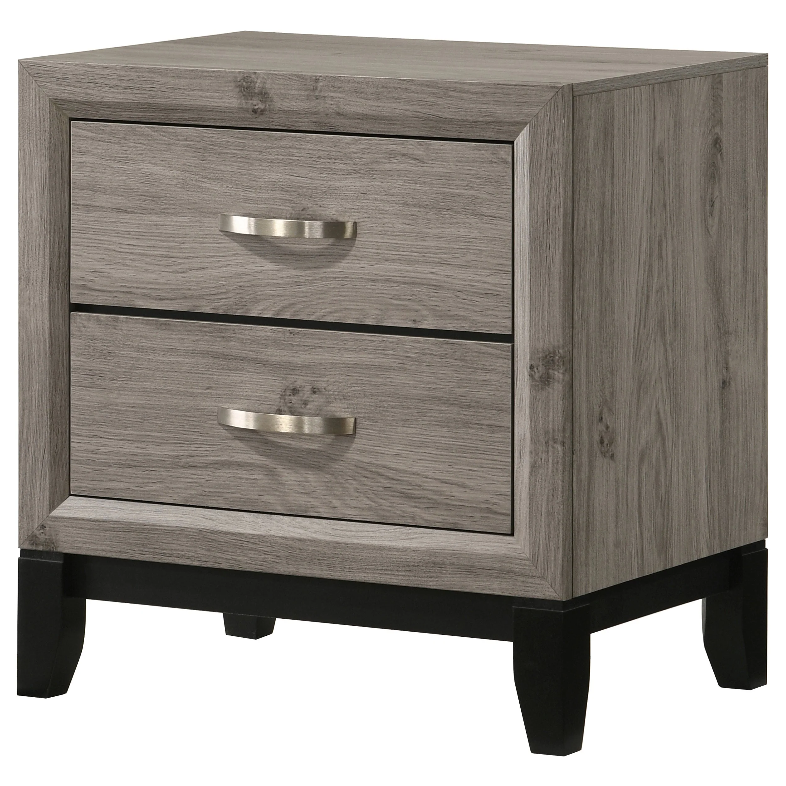 Watson Light Taupe 2-drawer Nightstand Bedside Table - Image 4