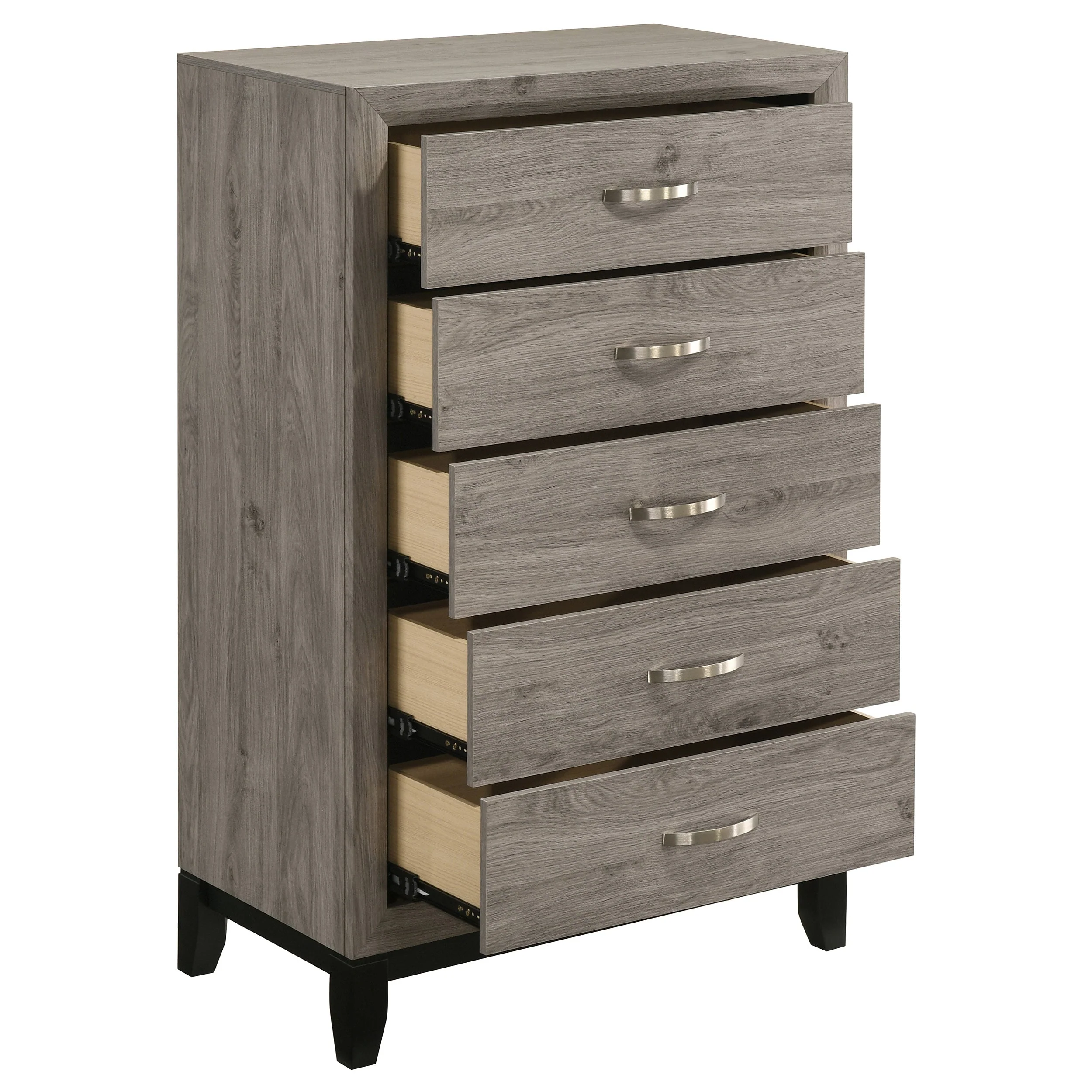 Watson Light Taupe 5-drawer Bedroom Chest of Drawers - Image 10