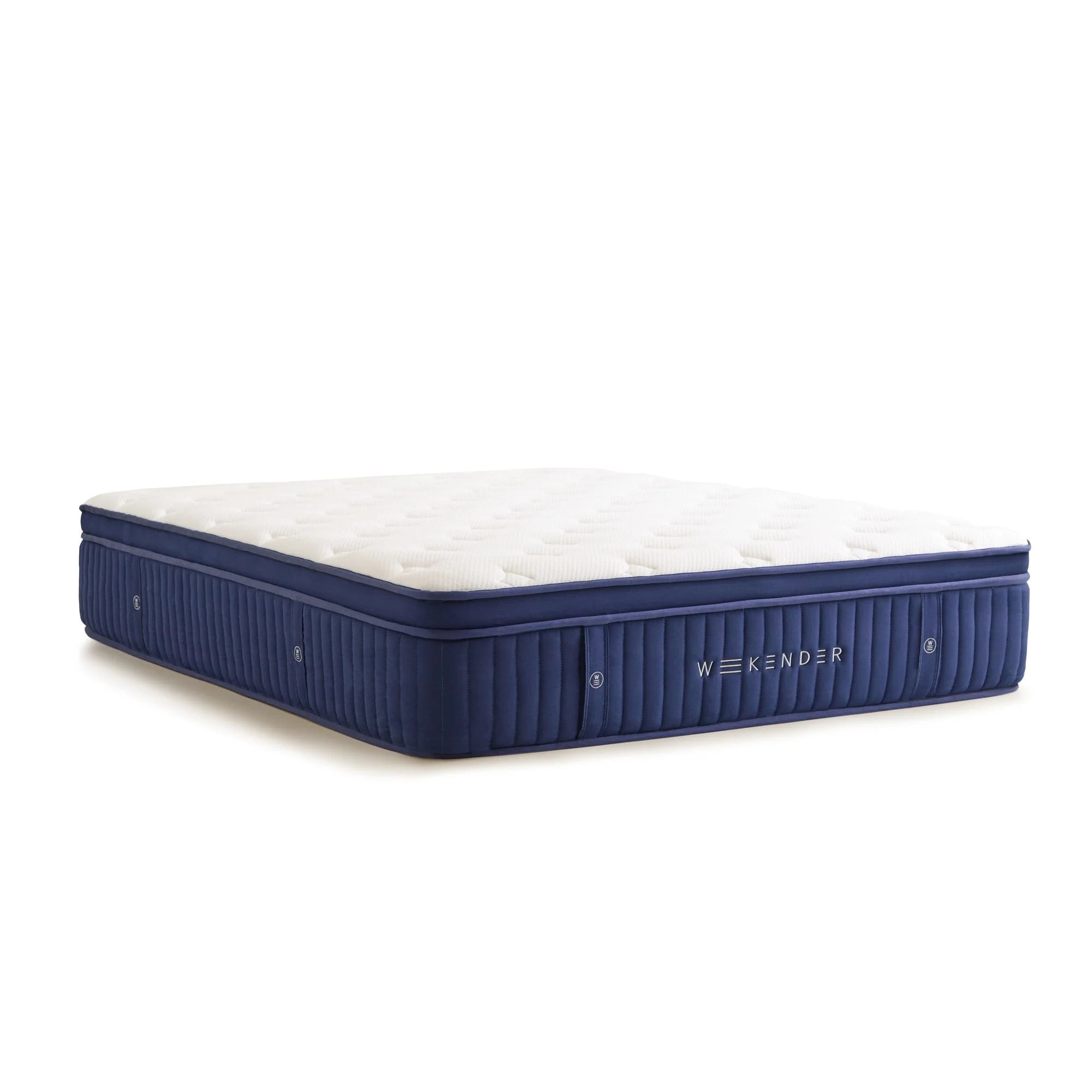 Weekender Blue/White Cal King 13" Euro Top Hybrid Mattress