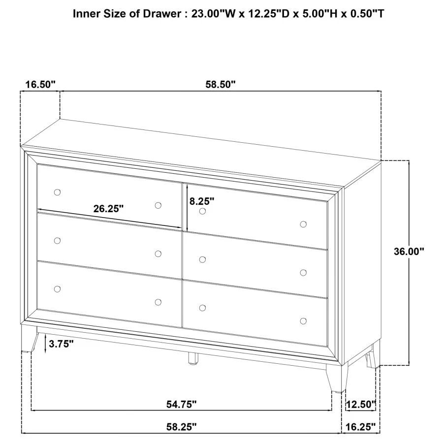 Welsley Walnut 4-piece Queen Bedroom Set - Image 18