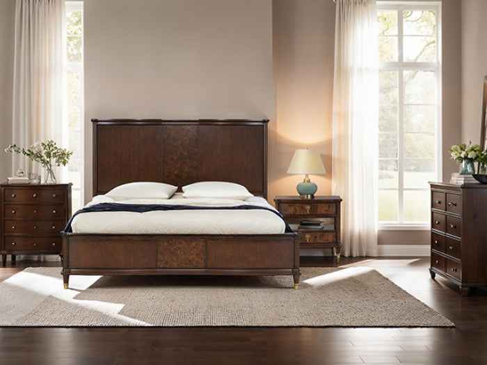 Westerham Dark Cherry 4-Piece Queen Bedroom Set - Image 4