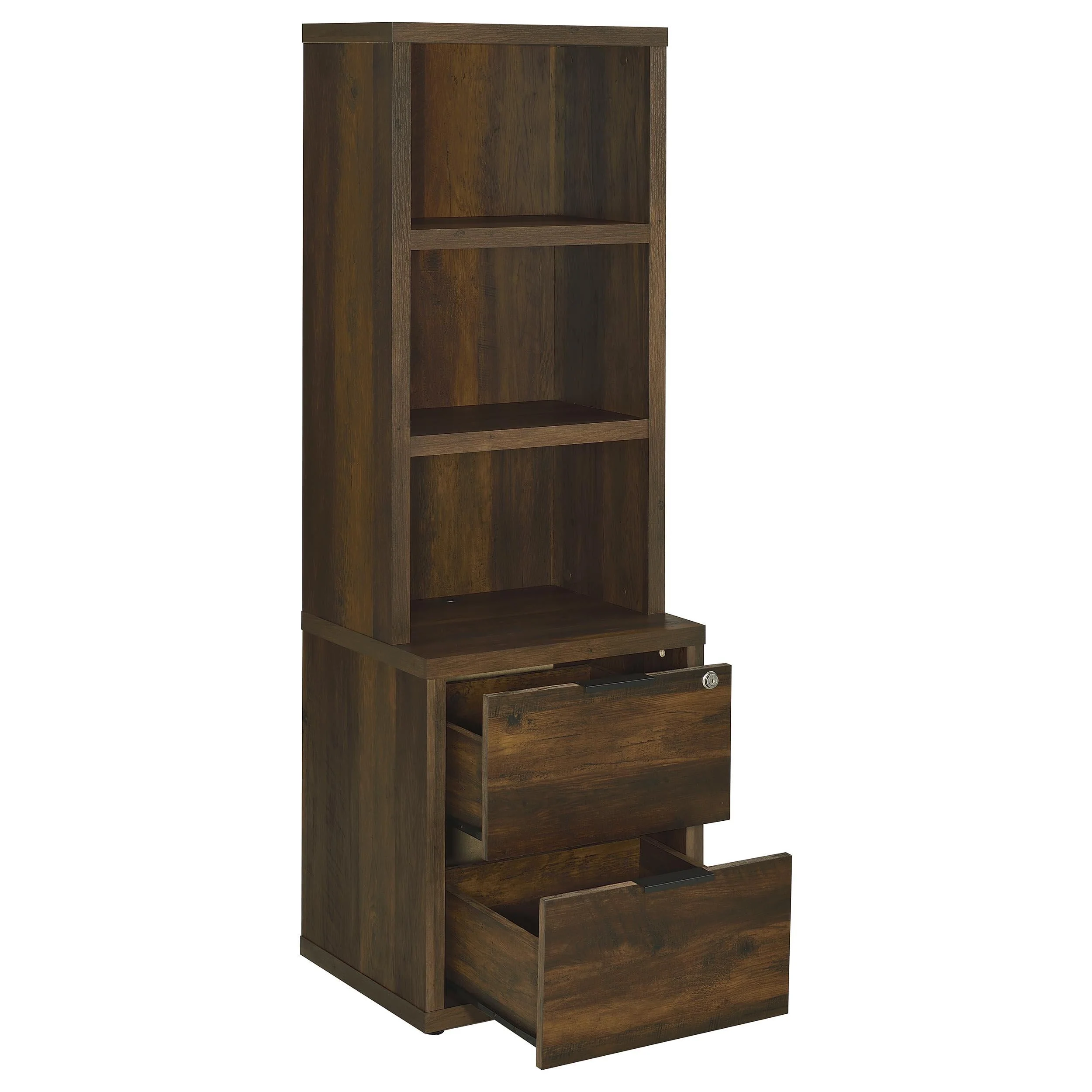 Westpark Dark Pine 3-Piece Wall Unit Bookcase Set with USB - Image 3