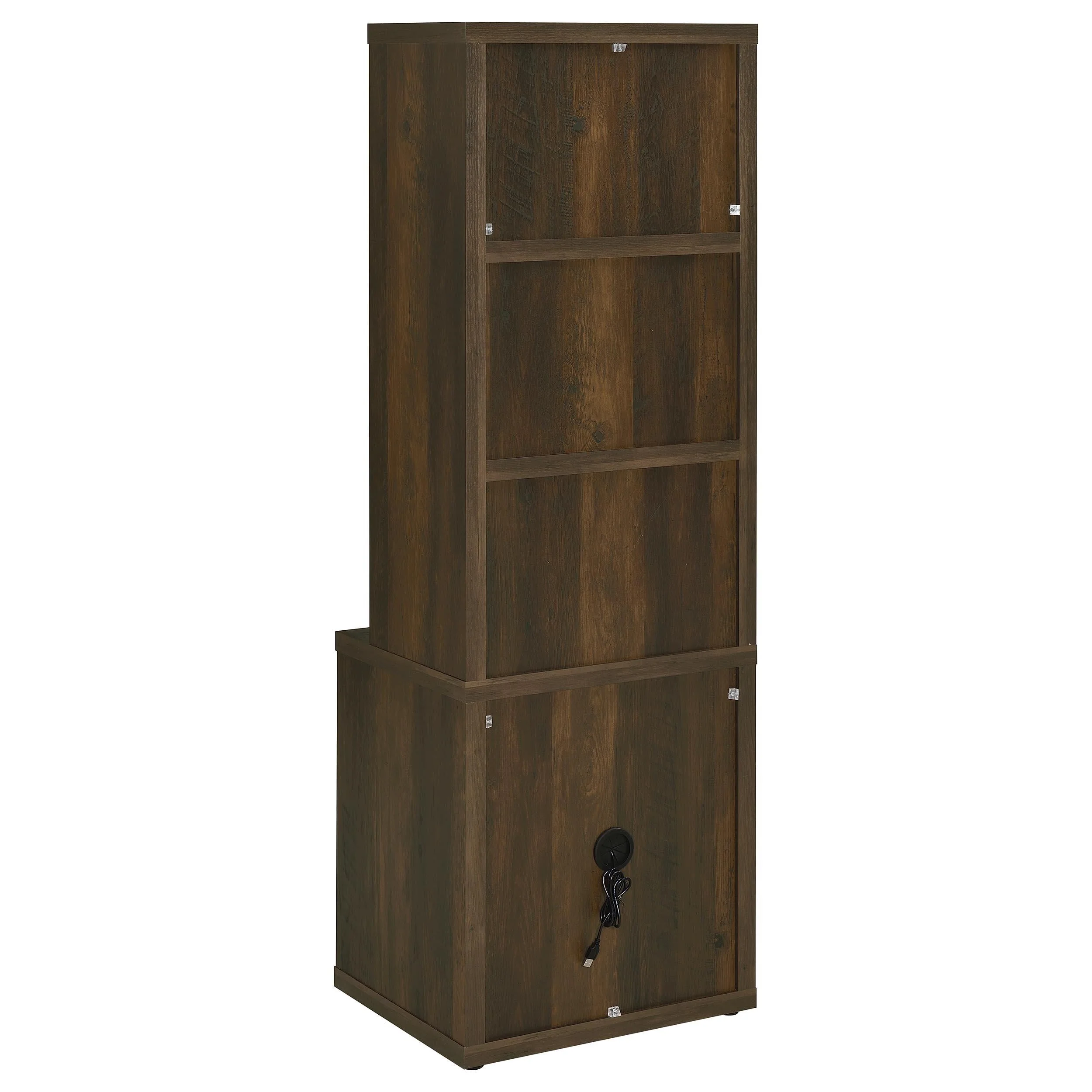 Westpark Dark Pine 3-Piece Wall Unit Bookcase Set with USB - Image 7