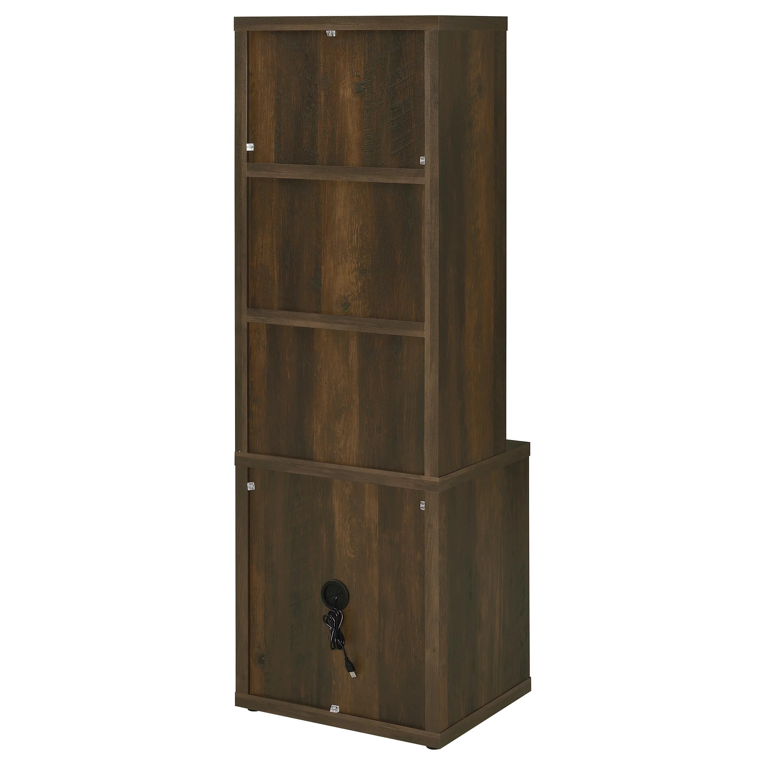 Westpark Dark Pine 3-Piece Wall Unit Bookcase Set with USB - Image 8