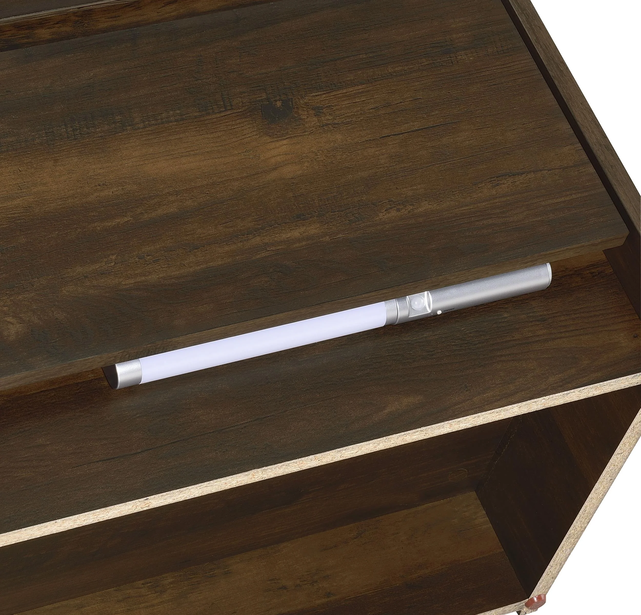 Westpark Dark Pine Nightstand with LED Lights and USB Ports - Image 12