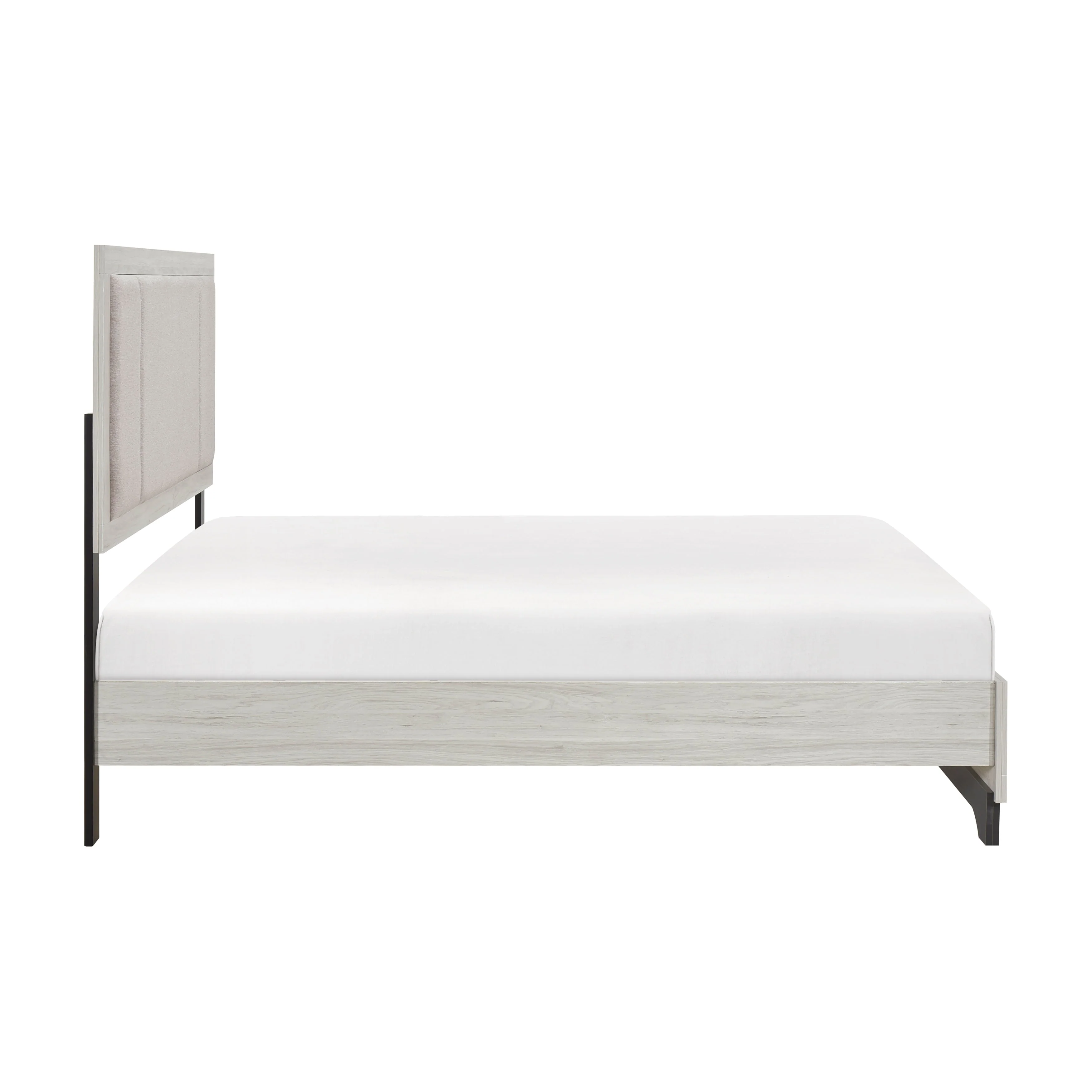 Westport White Oak/Gray Queen Platform Bed - Image 4