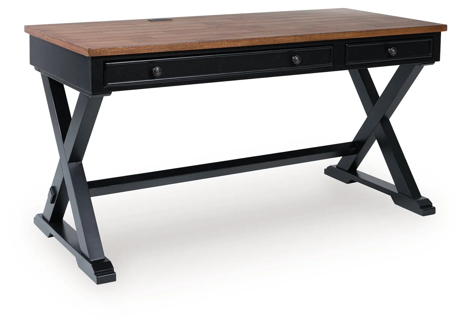 Wildenauer Brown/Black 60" Home Office Desk