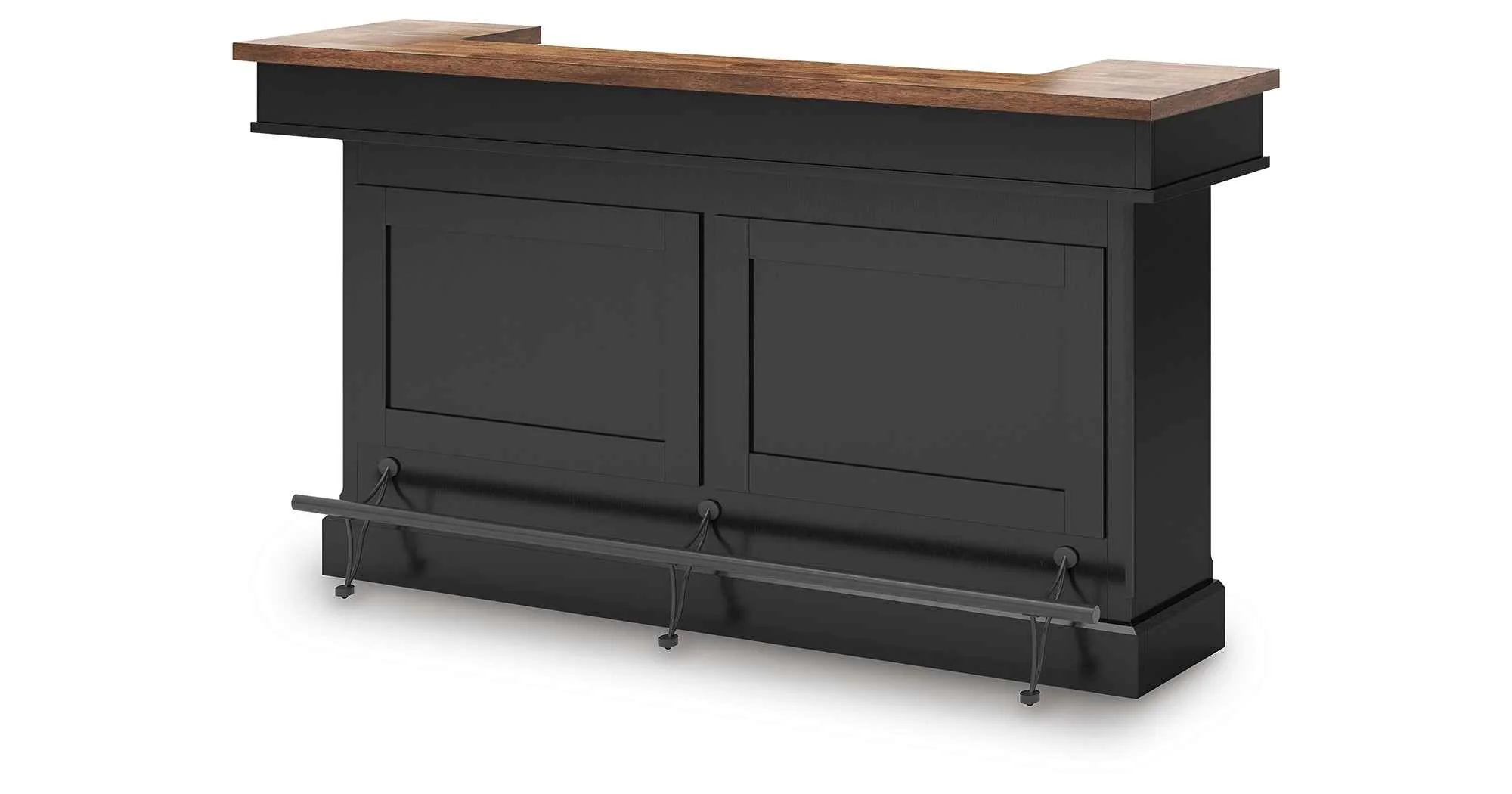 Wildenauer Brown/Black Bar Table and 2 Barstools - Image 14