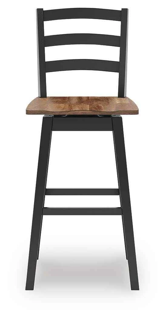 Wildenauer Brown/Black Bar Table and 2 Barstools - Image 25