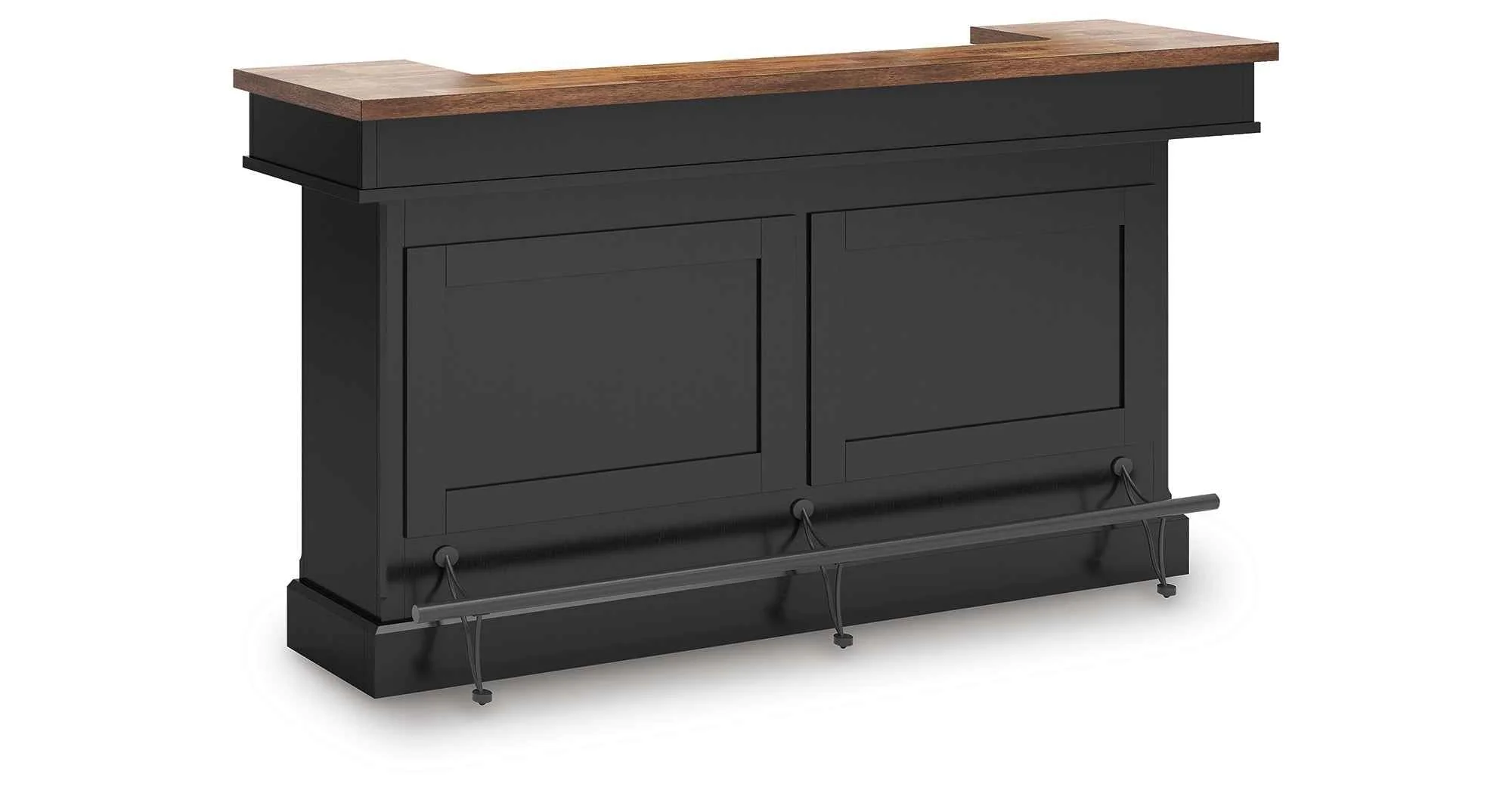 Wildenauer Brown/Black Bar Table and 2 Barstools - Image 9