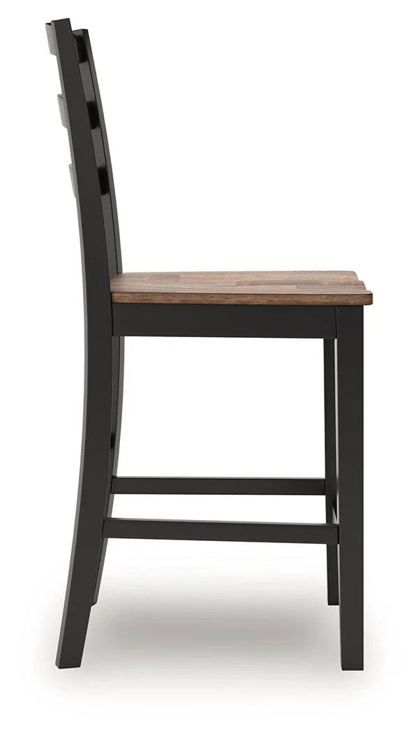 Wildenauer Brown/Black Counter Height Barstool, Set of 2 - Image 9