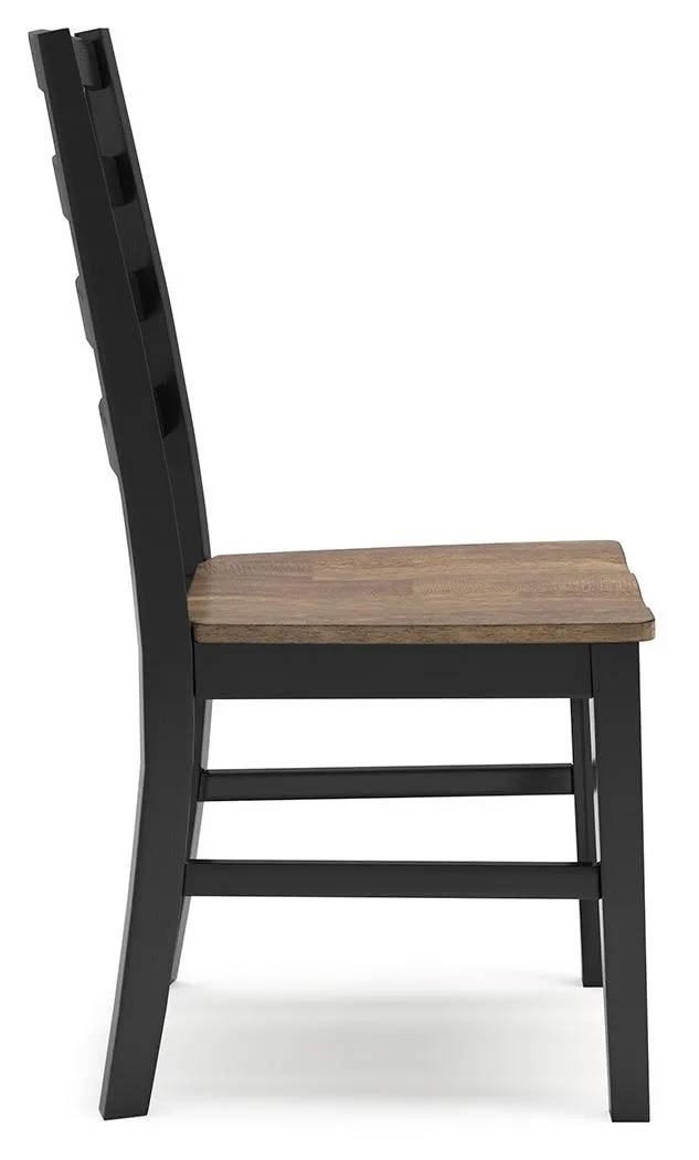 Wildenauer Brown/Black Dining Table and 8 Chairs - Image 8