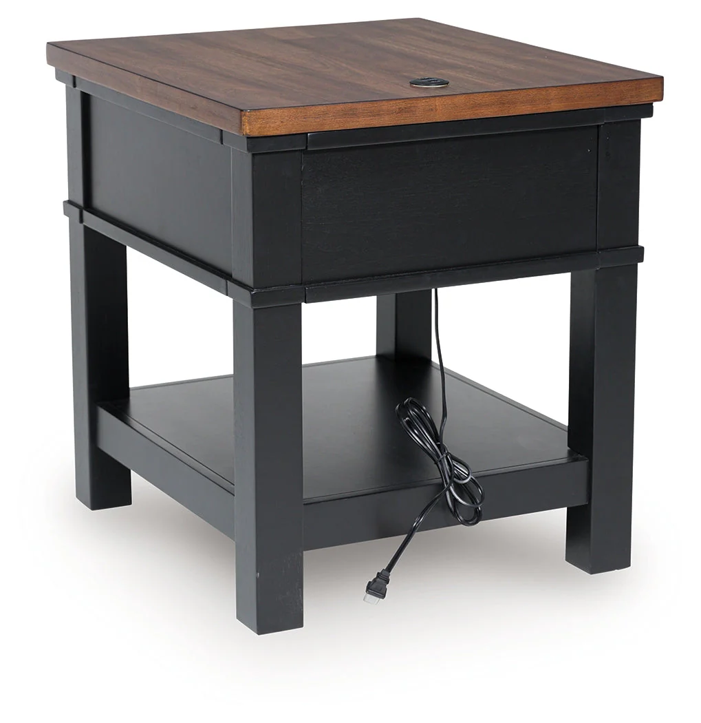 Wildenauer Brown/Black End Table - Image 5
