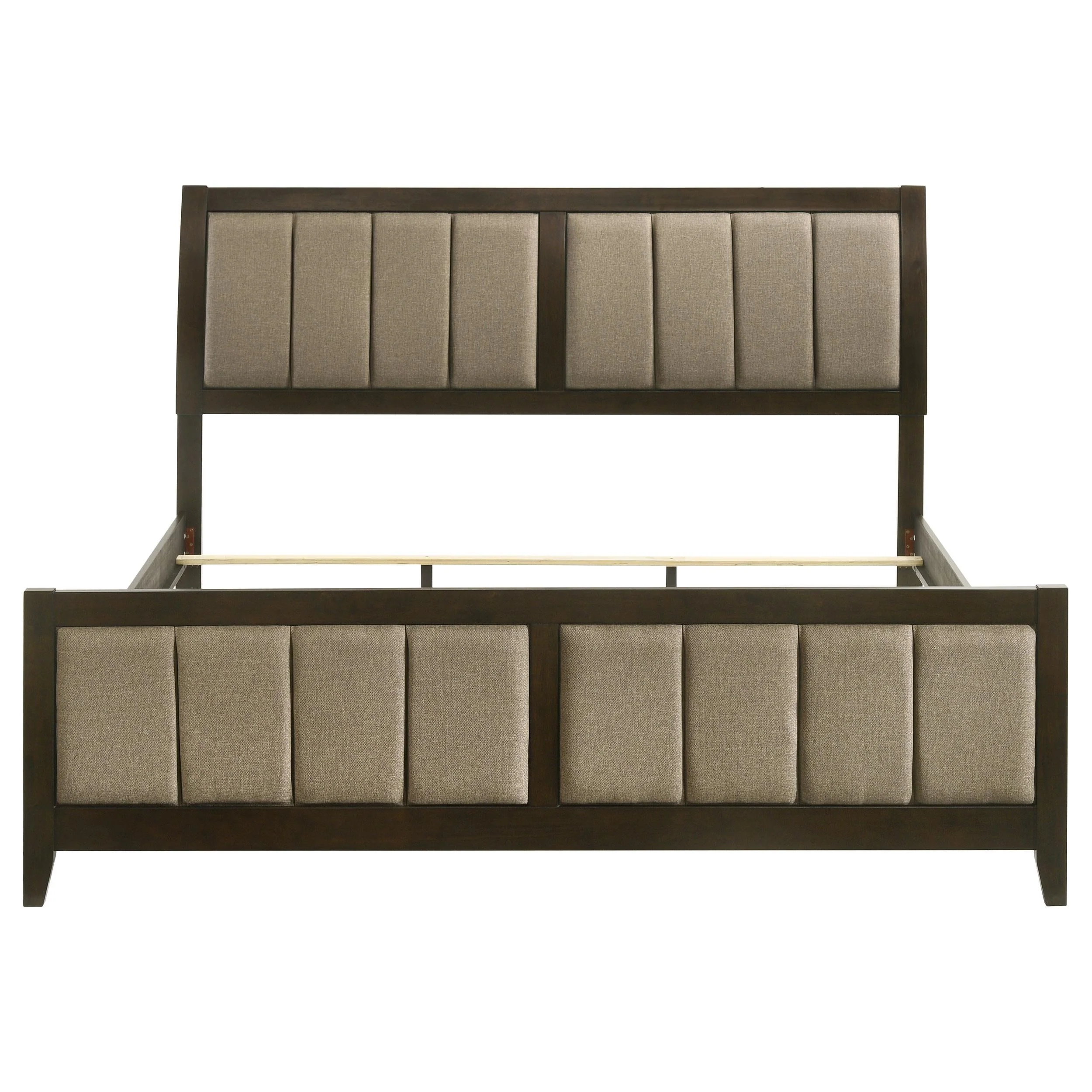 Wilkes Dark Cocoa Upholstered Eastern King Bed - Image 4