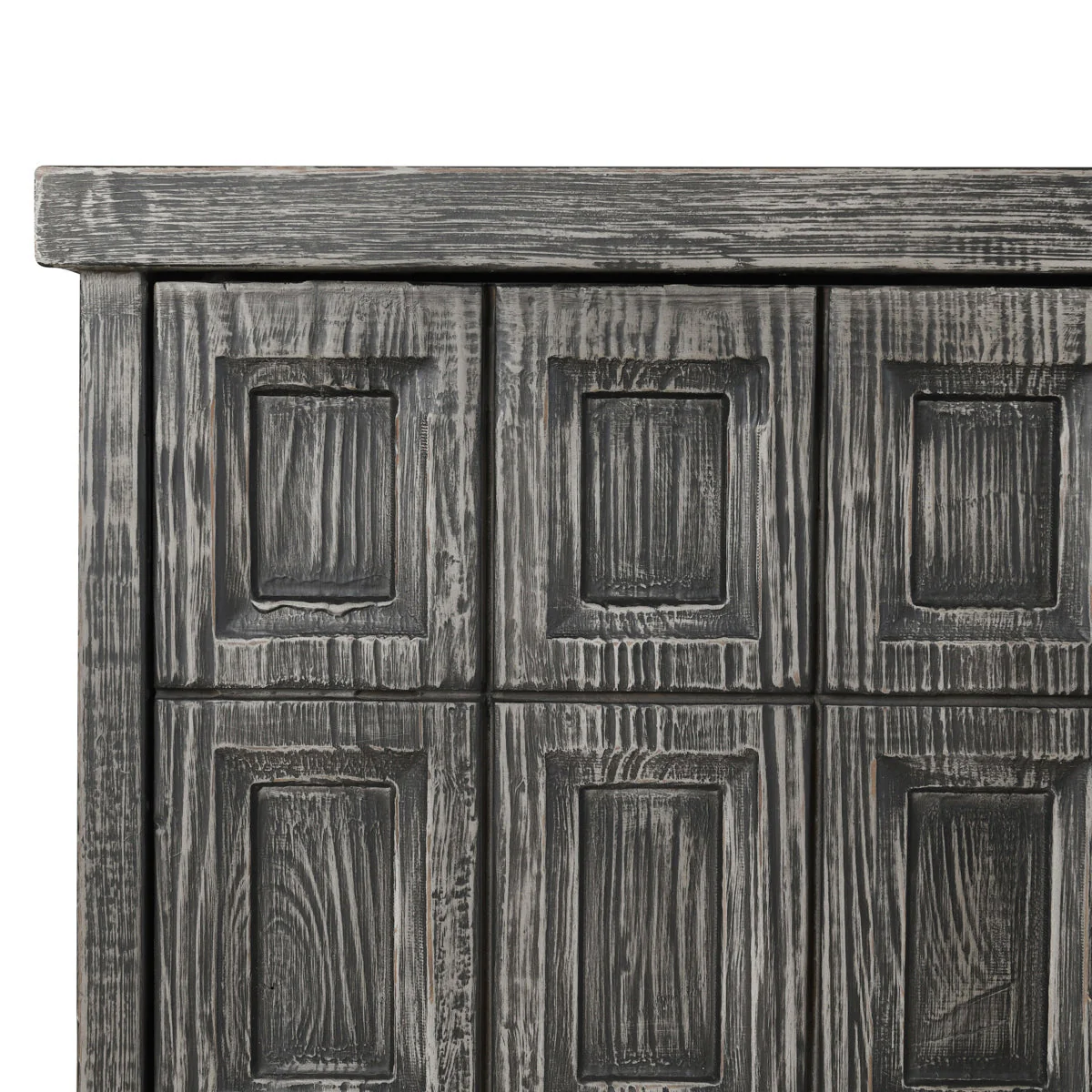 Willmark 6 Door Cabinet - Timeworn Black - Image 11