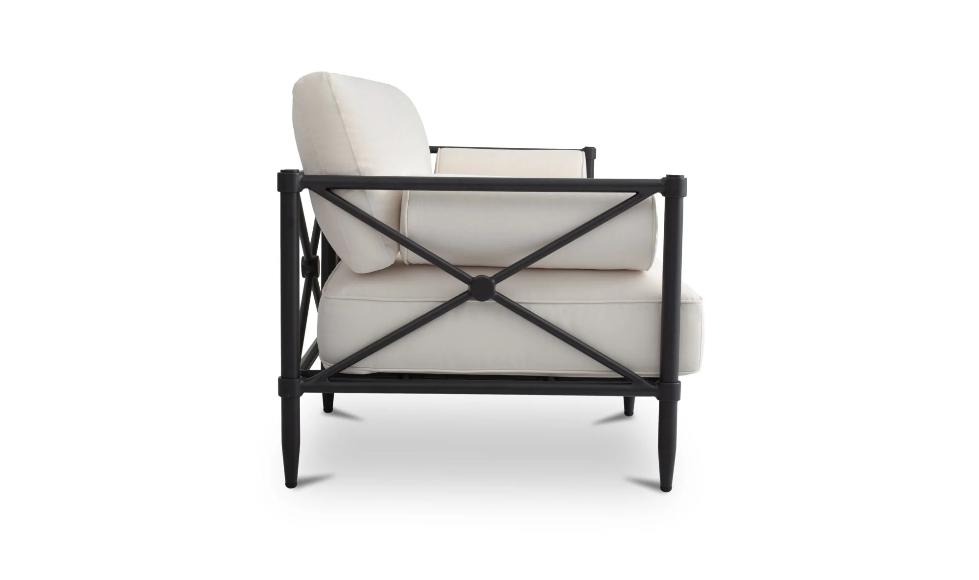 Willow Outdoor Sofa Cream - Image 4