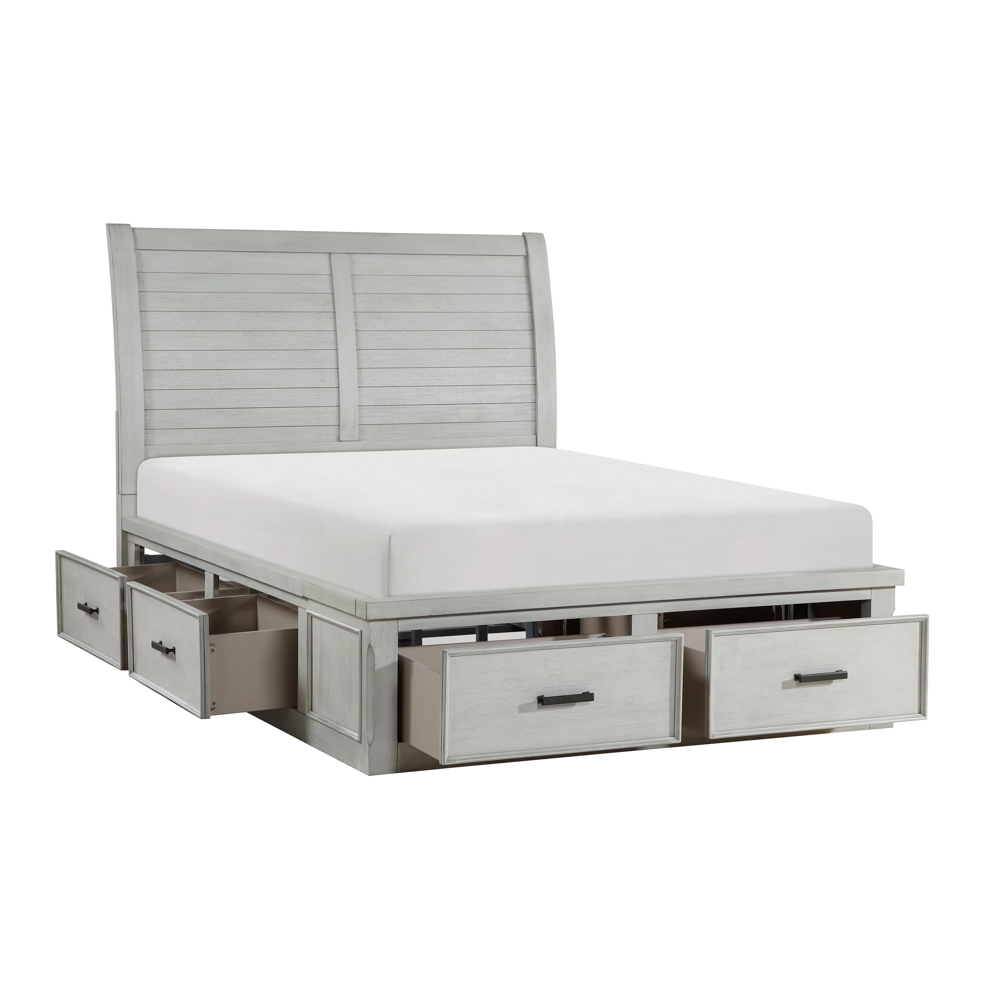 Willowbrook Light Gray Storage Platform Bedroom Set - Image 6