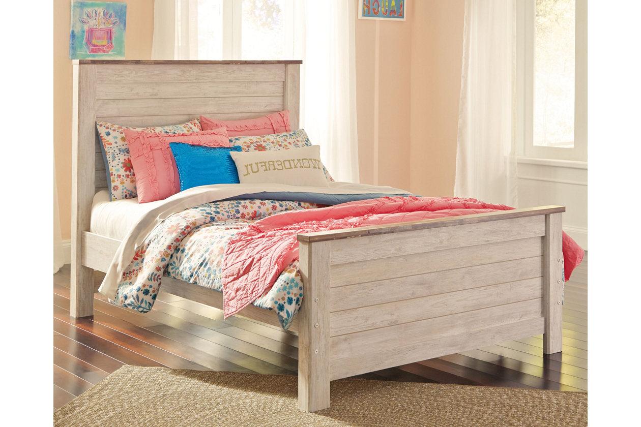 Willowton Whitewash Full Panel Bed - Image 2